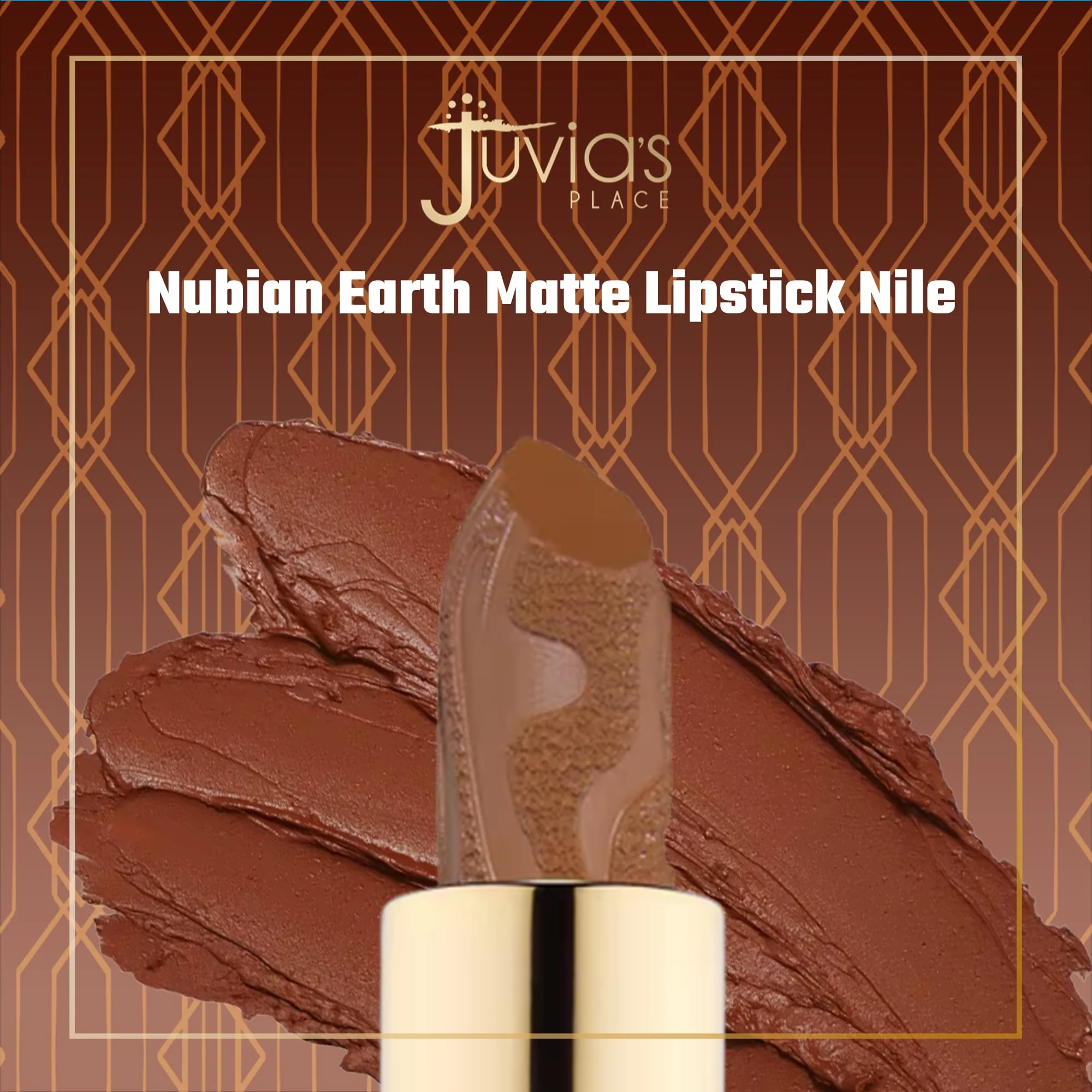 Juvia's Place Nubian Earth Matte Lipstick Nile - Hydrating & Long-lasting, Richly Pigmented Lip Makeup, Creamy Lipstick with Matte Finish, Beauty & Lip Care Product - Image 4