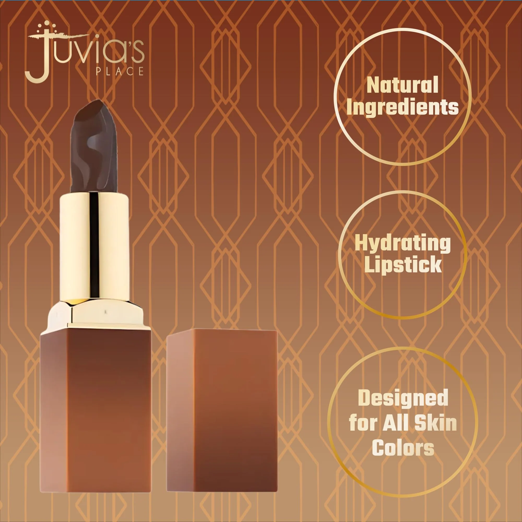 Juvia's Place Nubian Earth Matte Lipstick Sheeba - Hydrating Long-lasting Lipstick, Richly Pigmented Lip Makeup, Creamy with Matte Finish Beauty & Lip Care Product - Image 8