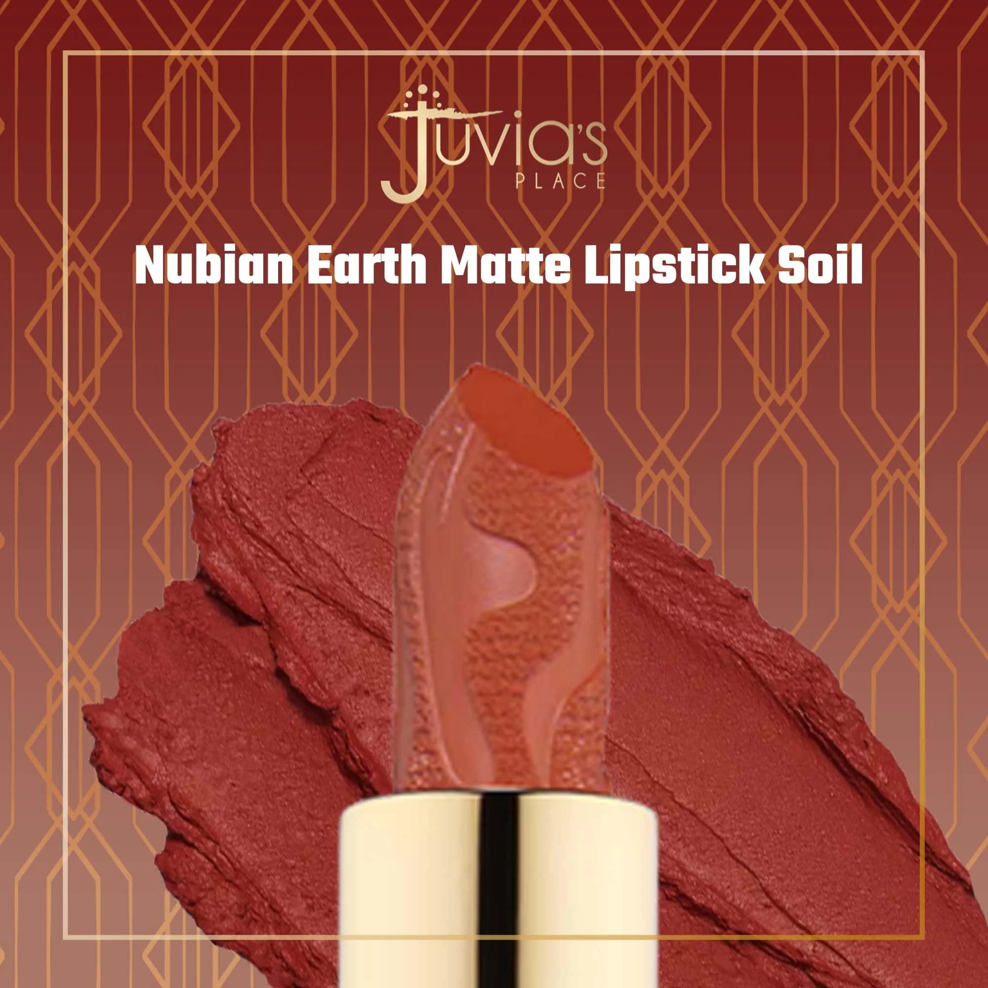 Juvia's Place Nubian Earth Matte Lipstick Soil - Long Lasting Makeup Moisturizing Lip Color Shades Richly Pigmented Smooth Finish Stay Smudge Proof Beauty Fresh Look Bright Hyaluronic Acid Balm - Image 5
