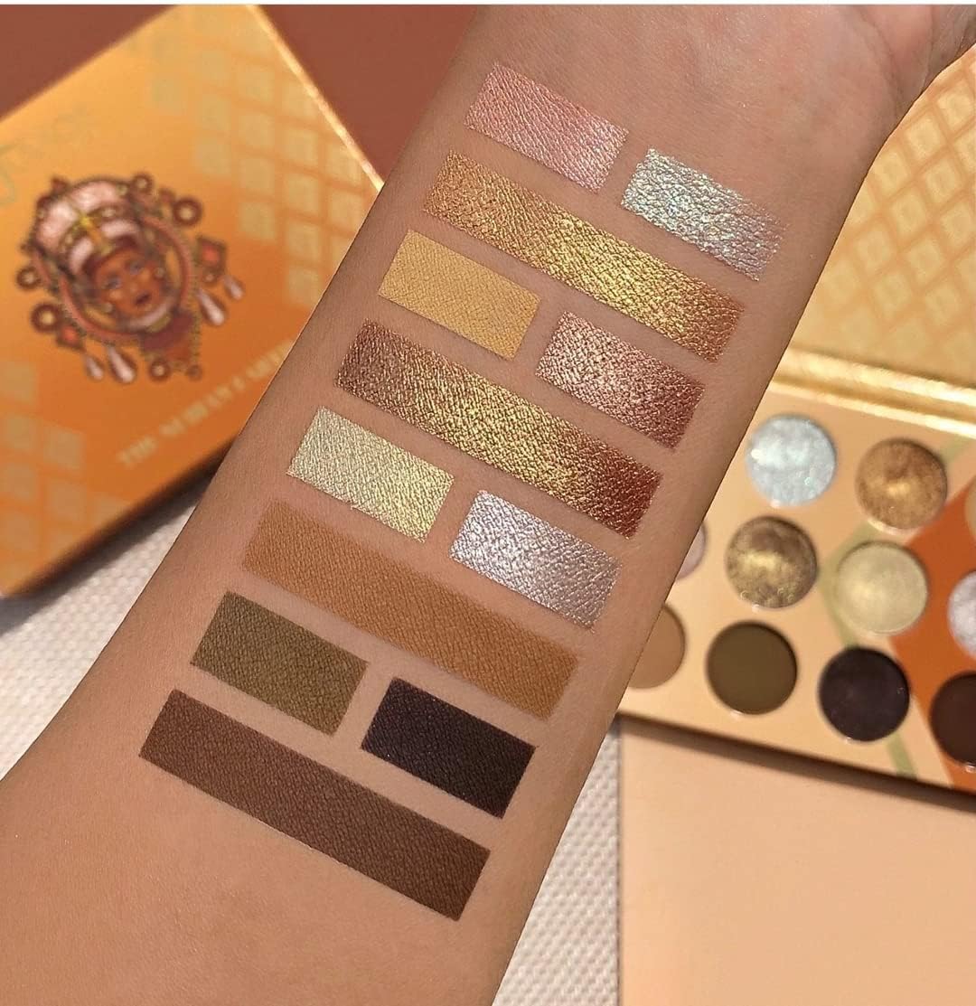 Juvia's Place Nubian Earth Palette - Browns, and Tans - Matte and Shimmer Pressed Pigments - Flattering for All Skin Tones - Shine Brown, White, Brown Palette - Image 6