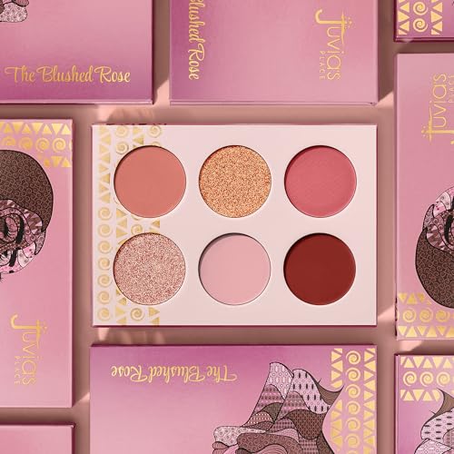 Juvia's Place Palette Blushed Rose - Rosy, Pinks, Rose-Gold, Shades of 6, Professional Eye Makeup, Pigmented Makeup Palette - Image 3
