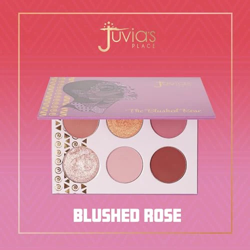 Juvia's Place Palette Blushed Rose - Rosy, Pinks, Rose-Gold, Shades of 6, Professional Eye Makeup, Pigmented Makeup Palette - Image 6