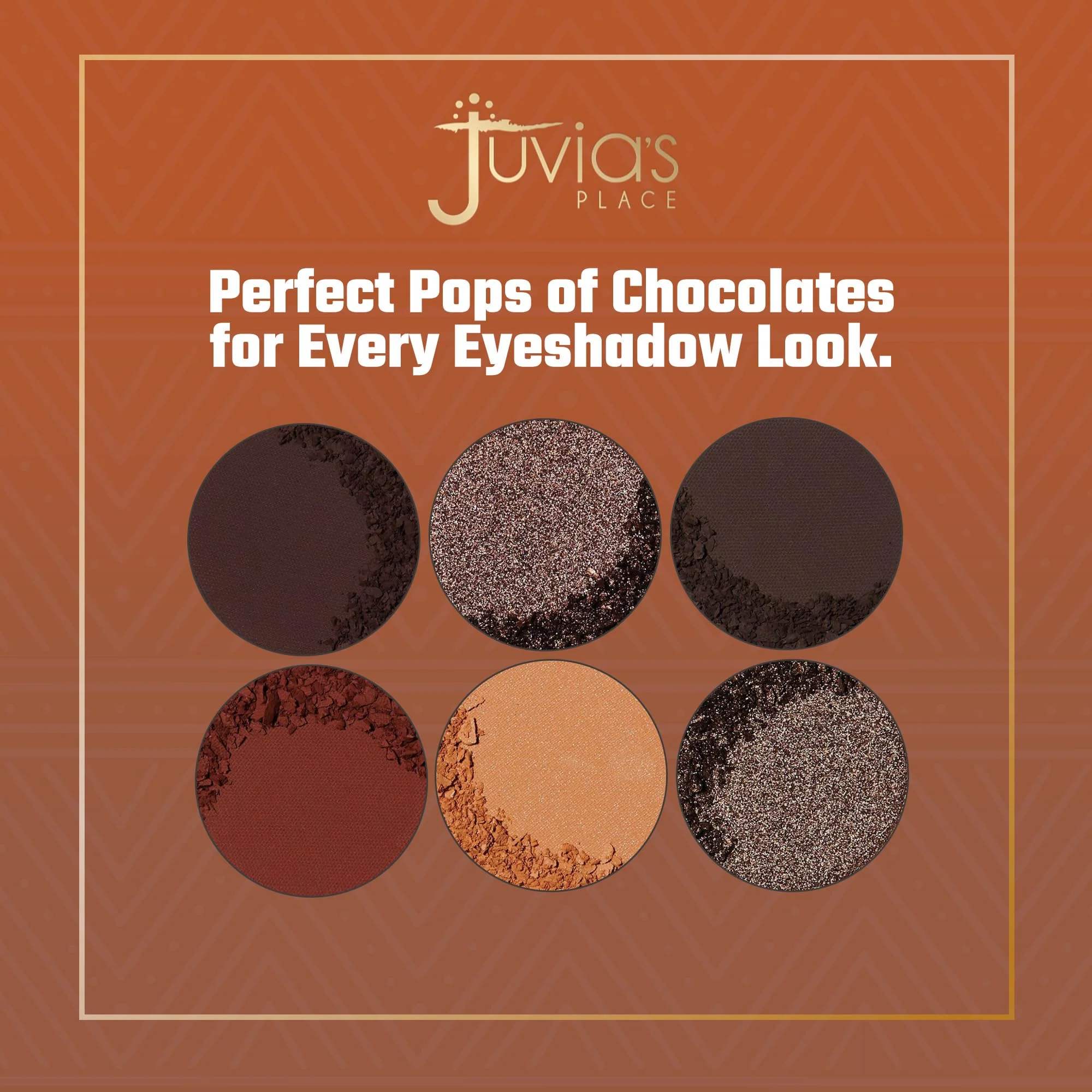 Juvia's Place Palette The Chocolates - Tan, Auburn, Shades of 6, Rich Dark Chocolate Palette, Professional Eye Makeup, Pigmented, Makeup Palette for Eye Color & Shine - Image 5