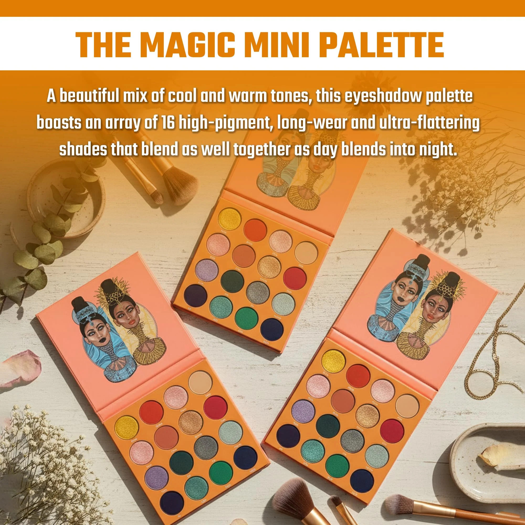 Juvia's Place Palette The Magic Mini - Bright and Bold Red, Shades of 16, Professional Eye Makeup, Pigmented Palette, Makeup Palette for Eye Color & Shine - Image 7