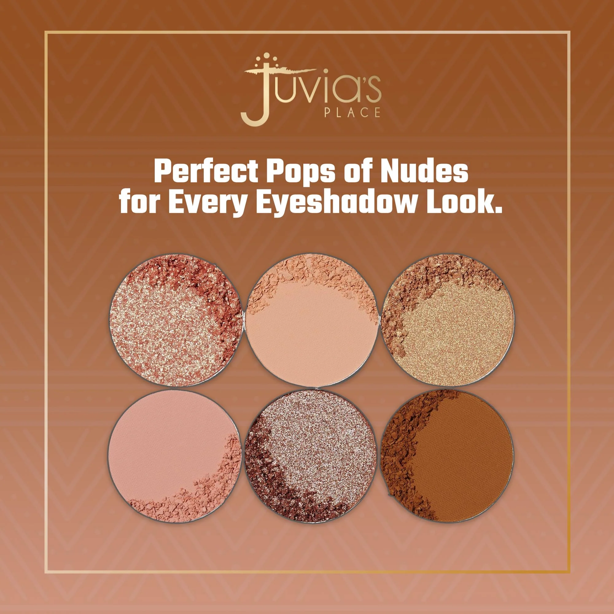 Juvia's Place Palette The Nudes - Neutral Hues, Blush, Sand, & Shimmer, Professional Eye Makeup, Pigmented Palette for Eye Color & Shine, Pressed, Shades of 6 - Image 4