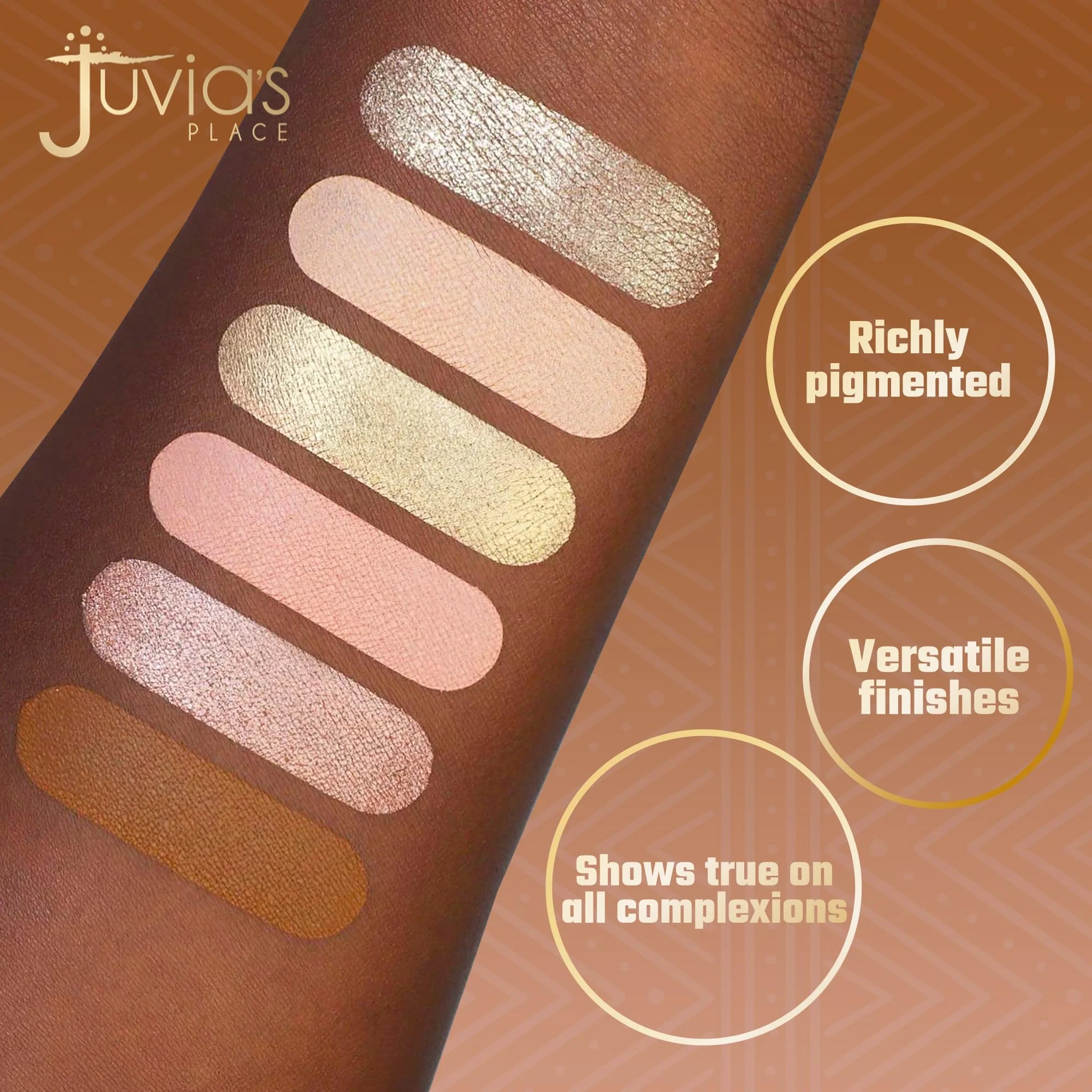 Juvia's Place Palette The Nudes - Neutral Hues, Blush, Sand, & Shimmer, Professional Eye Makeup, Pigmented Palette for Eye Color & Shine, Pressed, Shades of 6 - Image 8