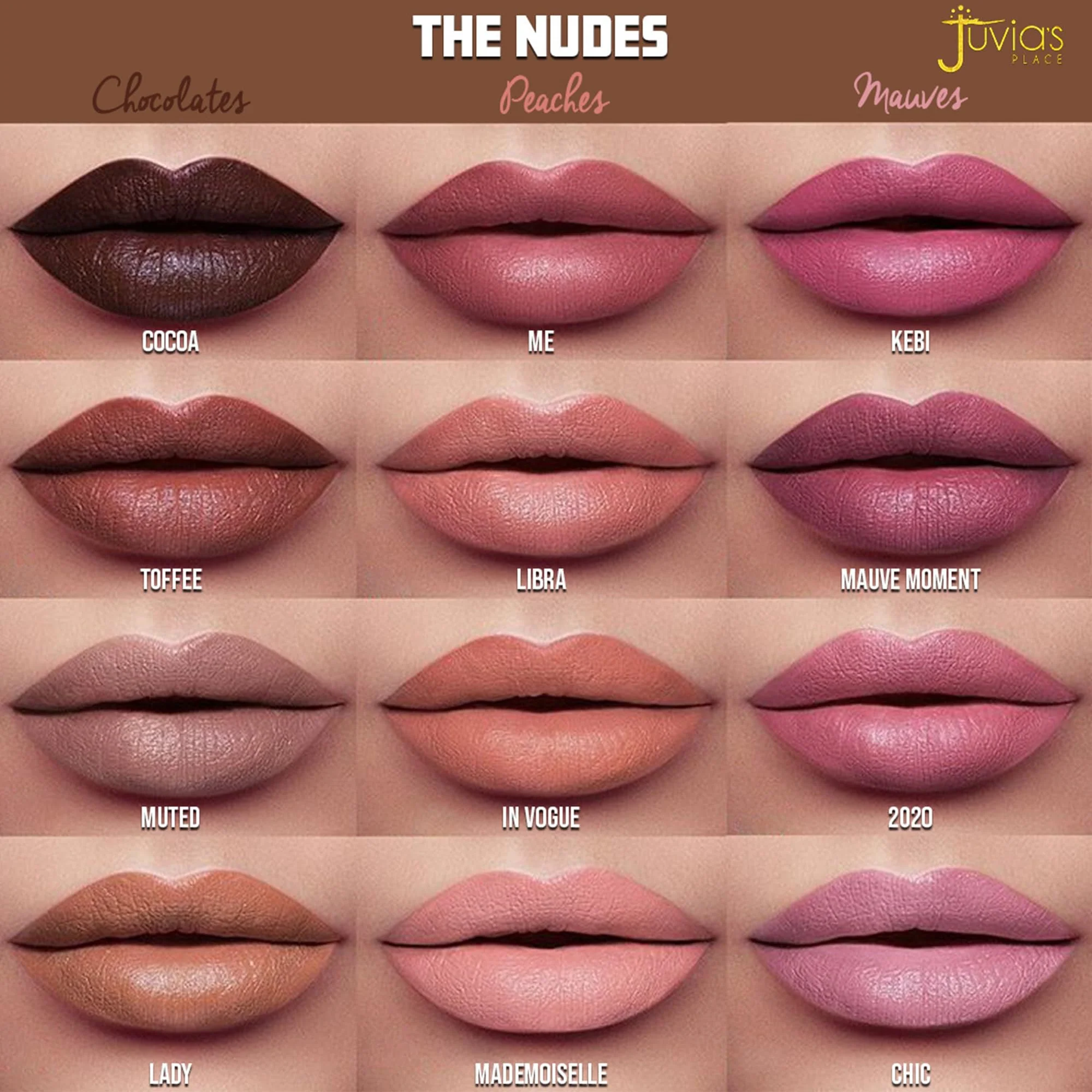 Juvia's Place The Nude Velvety Matte Lipstick A Mauve Moment - Nude, Long-lasting, Rich-Color Lip Makeup, Creamy Lipstick with Matte Finish, Beauty & Lip Products - Image 2
