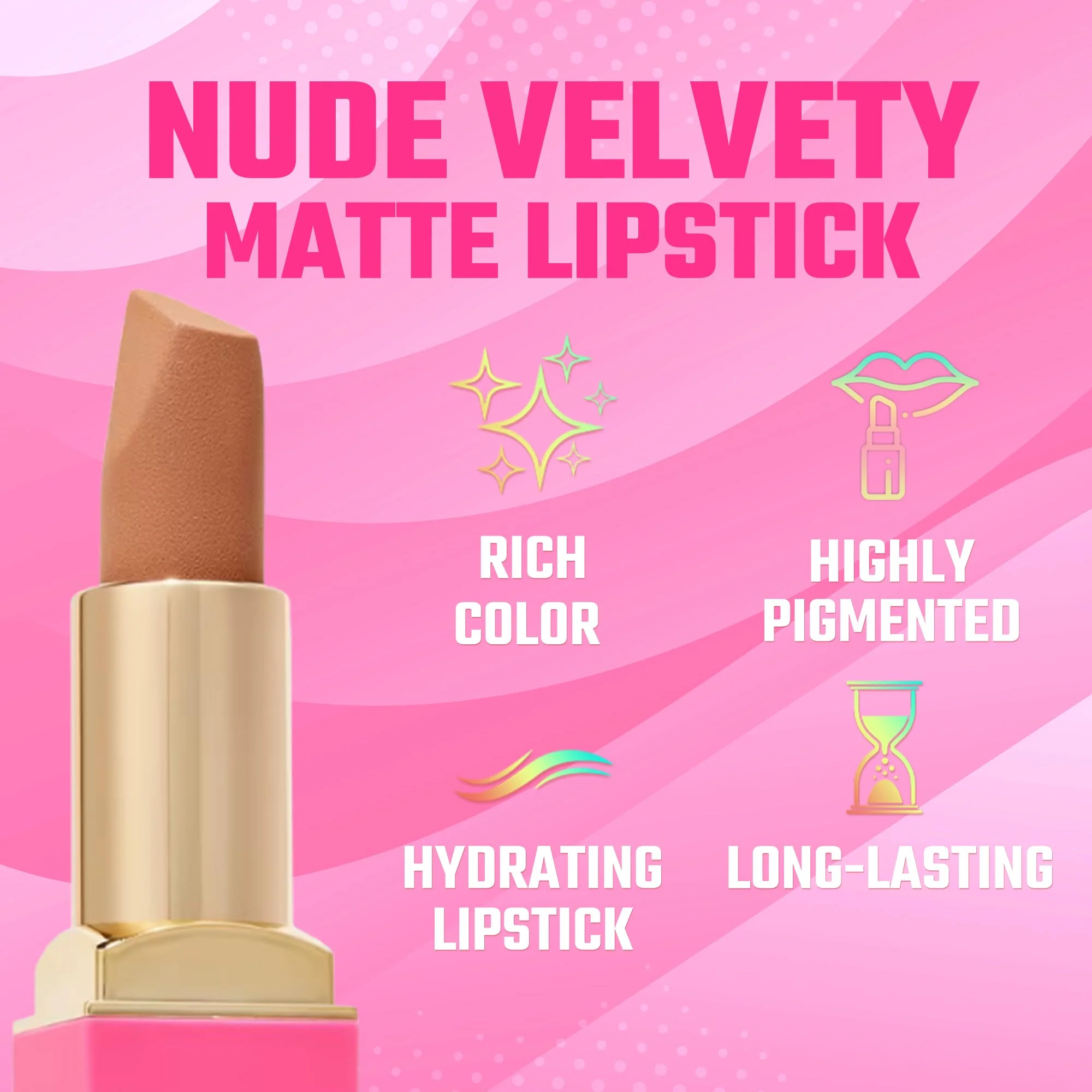 Juvia's Place The Nude Velvety Matte Lipstick Lady - Nude, Long-lasting, Rich-Color Lip Makeup, Creamy Lipstick with Matte Finish, Beauty & Lip Products - Image 9