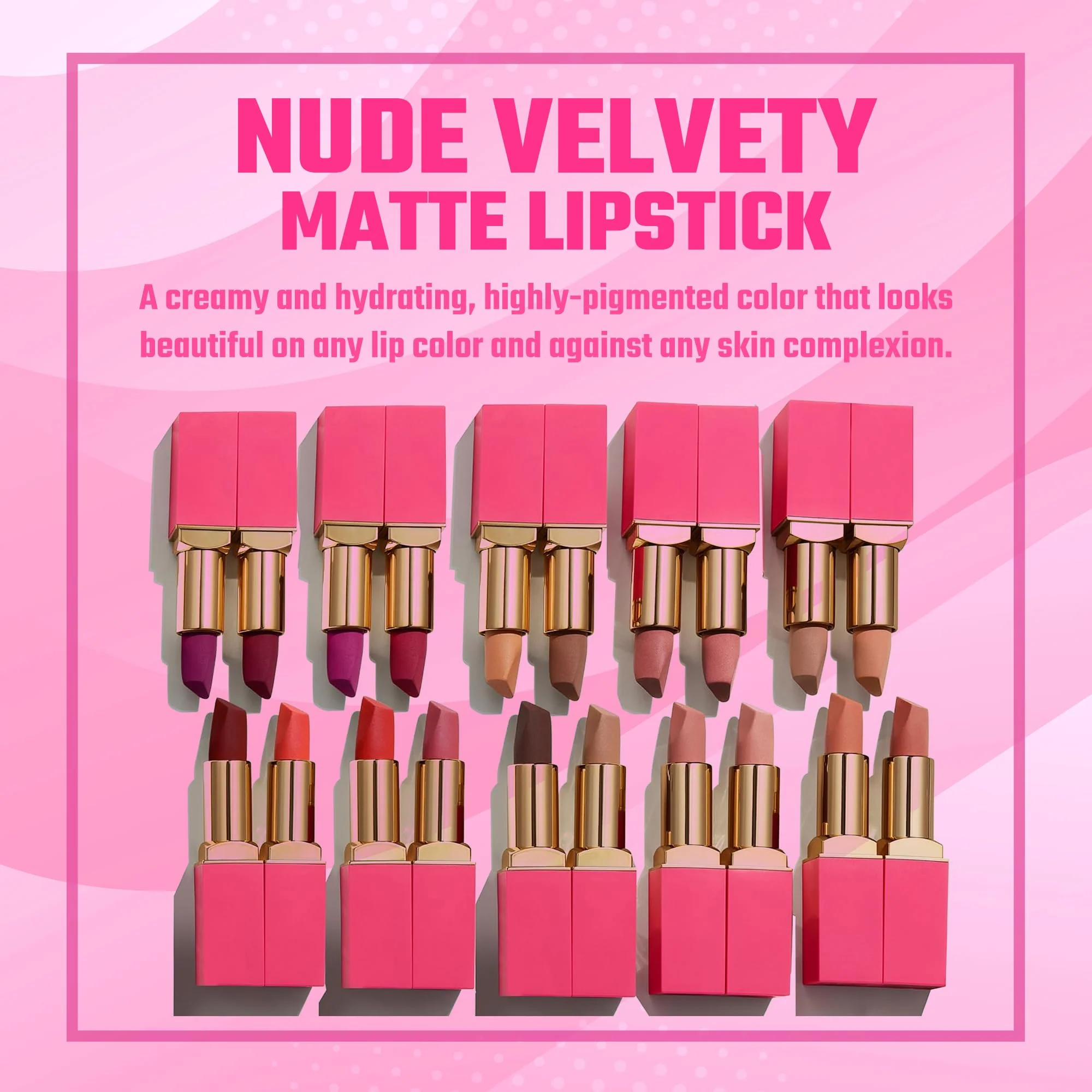 Juvia's Place The Nude Velvety Matte Lipstick Mademoiselle - Nude, Long-lasting, Rich-Color Lip Makeup, Creamy Lipstick with Matte Finish, Beauty & Lip Products - Image 7