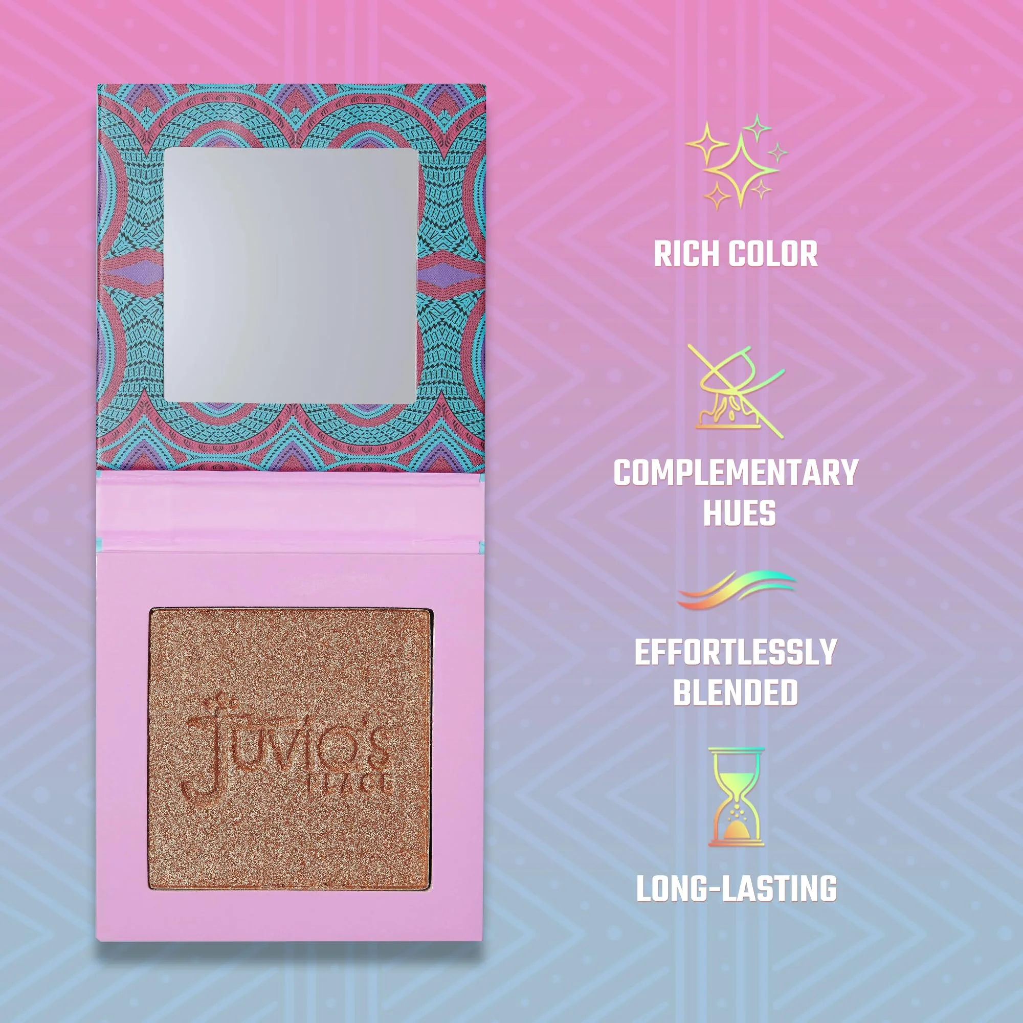 Juvia's Place - Tribe Highlighter Vol. 2 - Glow Highlighter Face Makeup Powder - Shimmering Glow Finish perfect for cheekbones, Radiant Mineral Shimmer, Illuminating Powder - Image 6