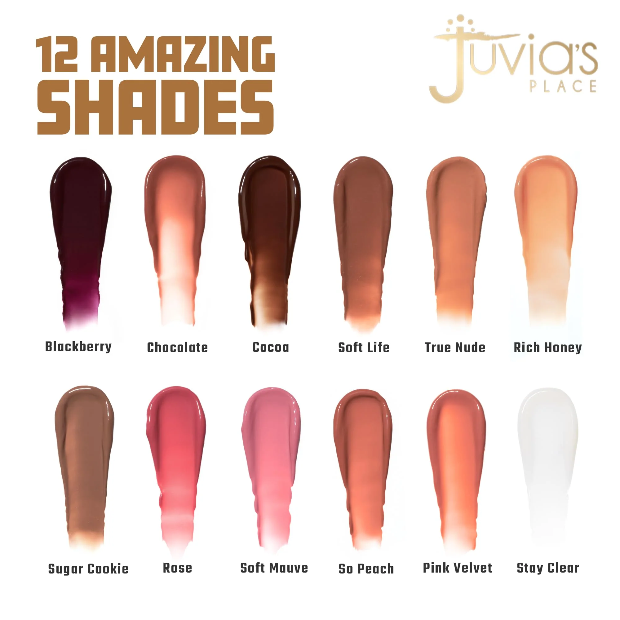 Juvia's Place Volumizing Chocolate Gloss Stick - Shiny Luscious Lips with Nourshing Hydration, Plumping, Lip Plumper, Plumping Lip Balm, Hydrating Lip Gloss - Image 7