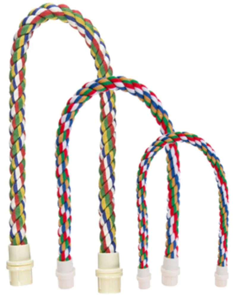 JW Pet Comfy Perch For Birds Flexible Multi-color Rope, Large - 21" Length - Image 5
