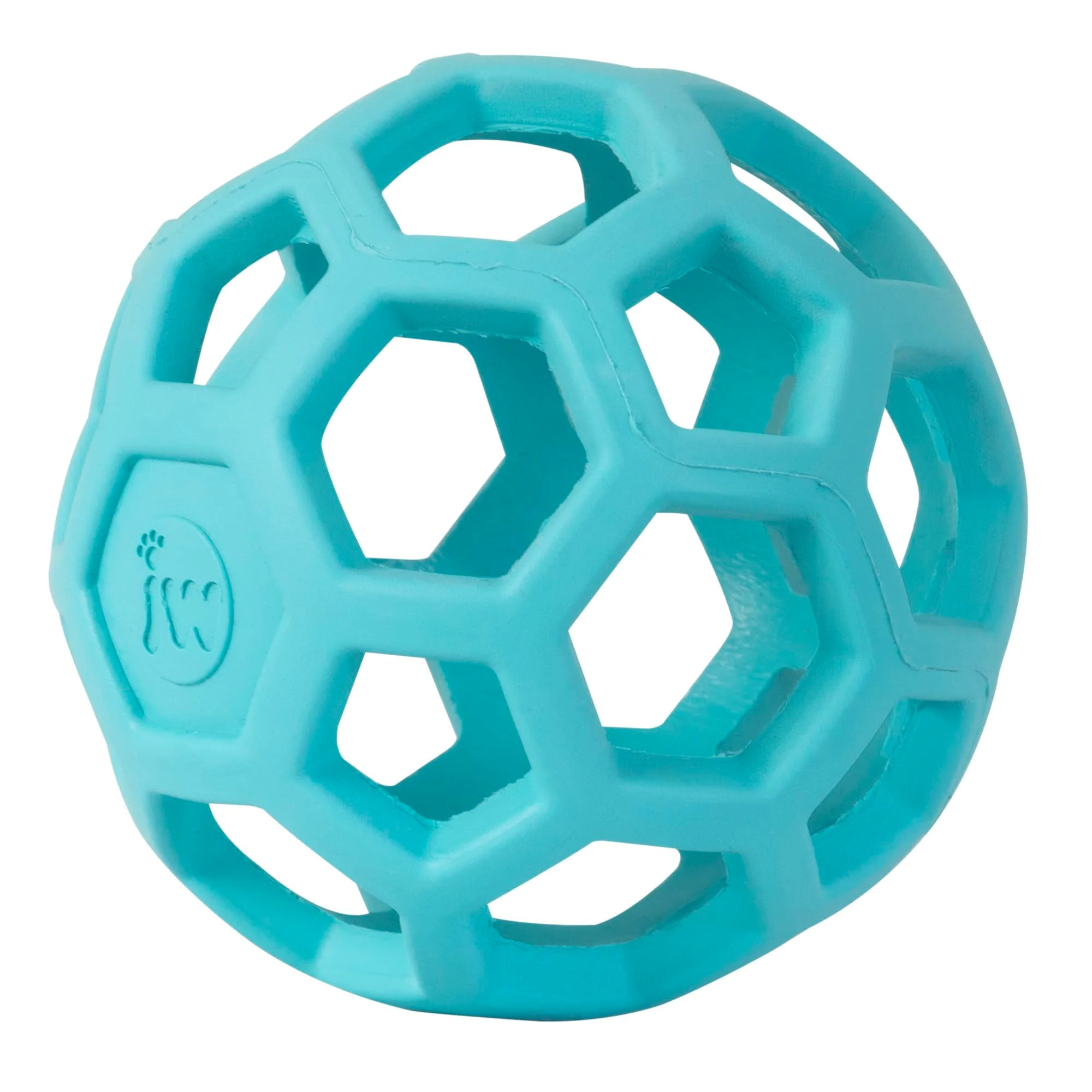JW Pet HOL-ee Roller™, Dog Toy Puzzle Ball, Natural Rubber, Large (5.5” Inch Diameter), Blue - Image 5