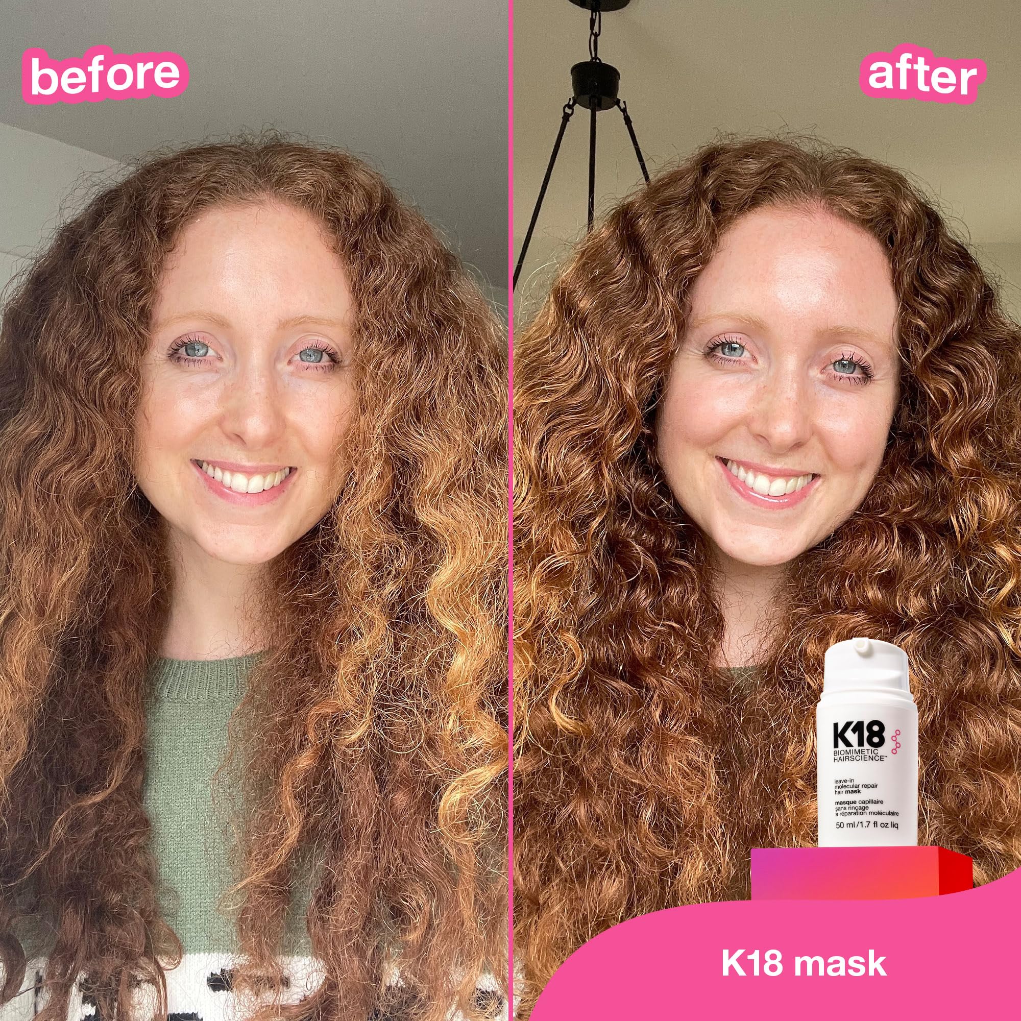 K18 Leave-In Molecular Repair Hair Mask, Patented, Lasting Repair For Dry, Frizzy, Damaged Hair, Reverse Damage In 4 Minutes From Bleach, Color, Chemical Services + Heat - Image 7