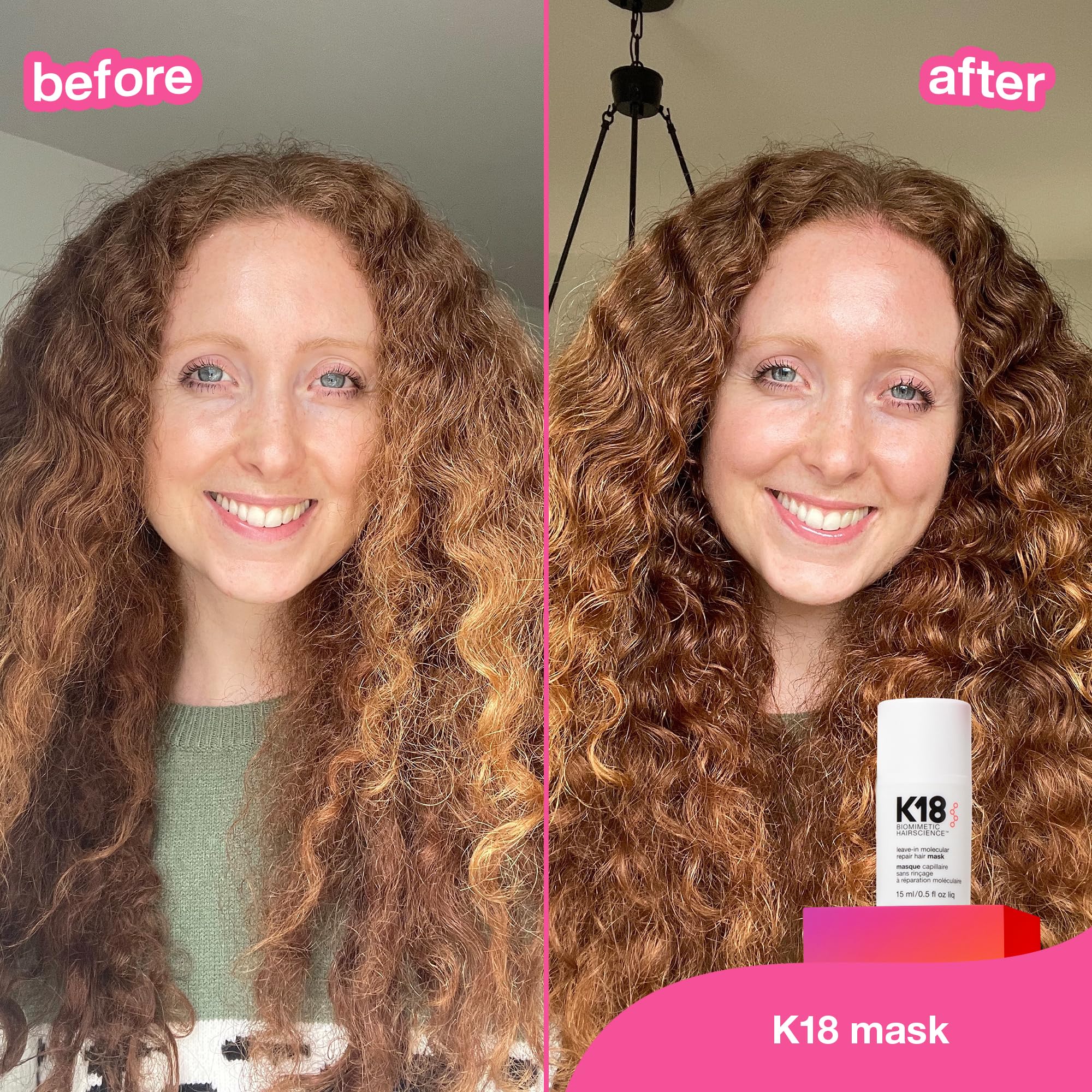 K18 Leave-In Molecular Repair Hair Mask, Patented, Lasting Repair For Dry, Frizzy, Damaged Hair, Reverse Damage In 4 Minutes From Bleach, Color, Chemical Services + Heat - Image 8