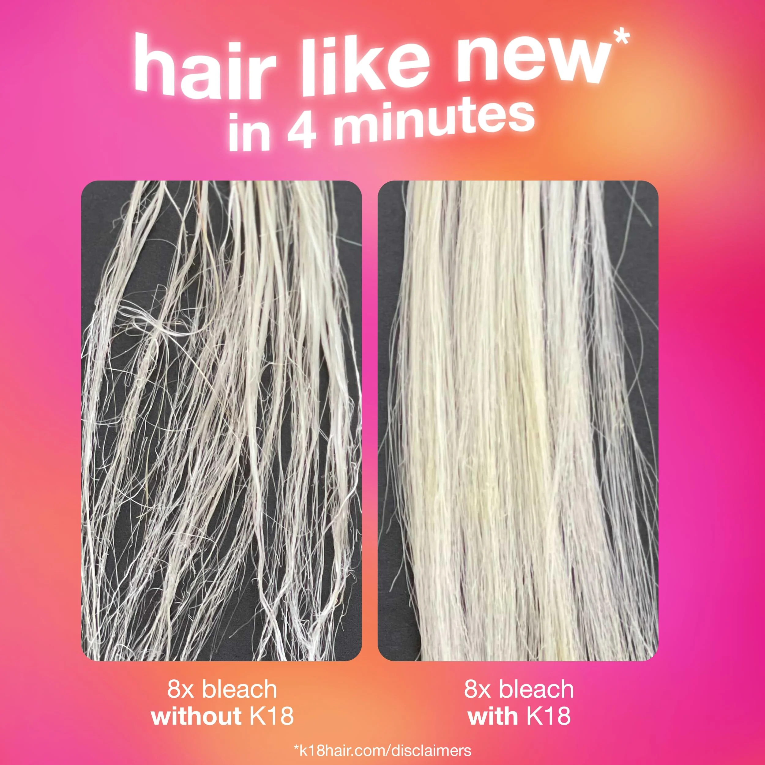 K18 Leave-In Molecular Repair Hair Mask, Patented, Lasting Repair For Dry, Frizzy, Damaged Hair, Reverse Damage In 4 Minutes From Bleach, Color, Chemical Services + Heat - Image 9