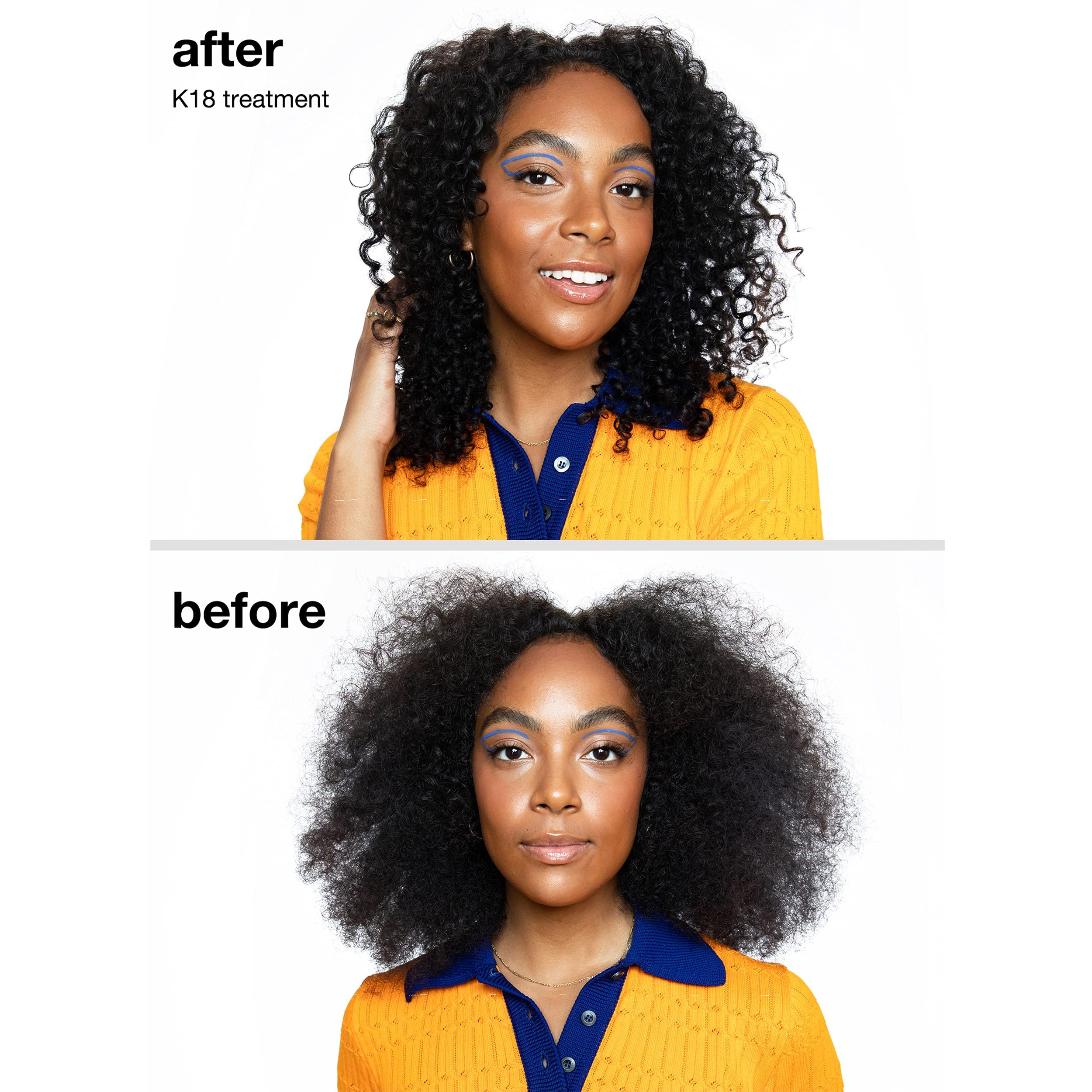 K18 Leave-In Repair Hair Mask, 4-Minute Speed Treatment, Renews Hair Damage From Color, Chemical Services Heat (1 of each 50ml & 15ml). - Image 8