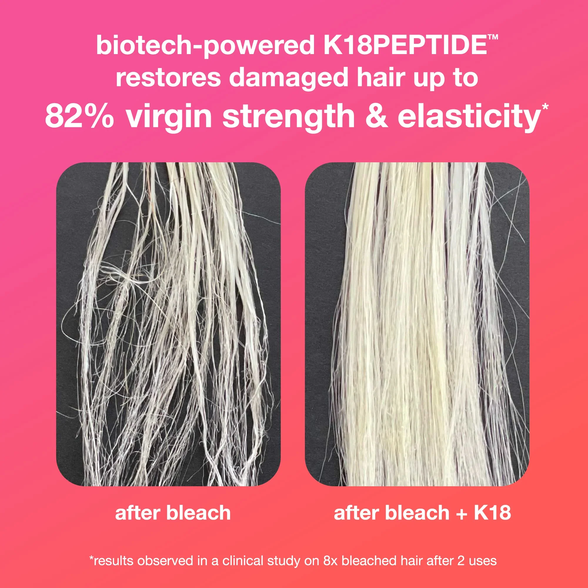 K18 Leave-In Repair Hair Mask, 4-Minute Speed Treatment, Renews Hair Damage From Color, Chemical Services Heat (1 of each 50ml & 15ml). - Image 9