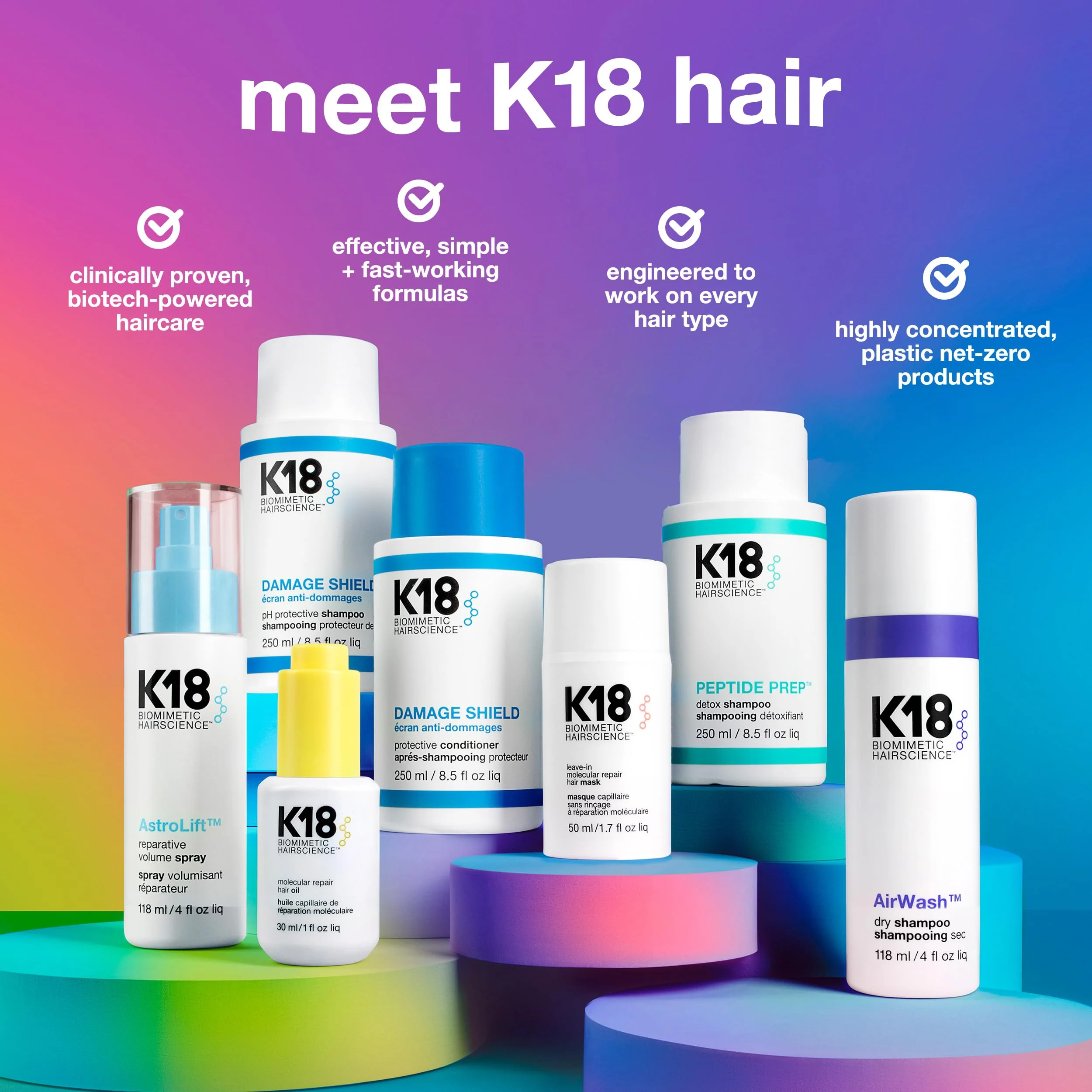 K18 Molecular Repair Hair Oil, Weightless Oil for Stronger, Healthier Hair, Suitable For All Hair Types, 0.34 Fl Oz - Image 3