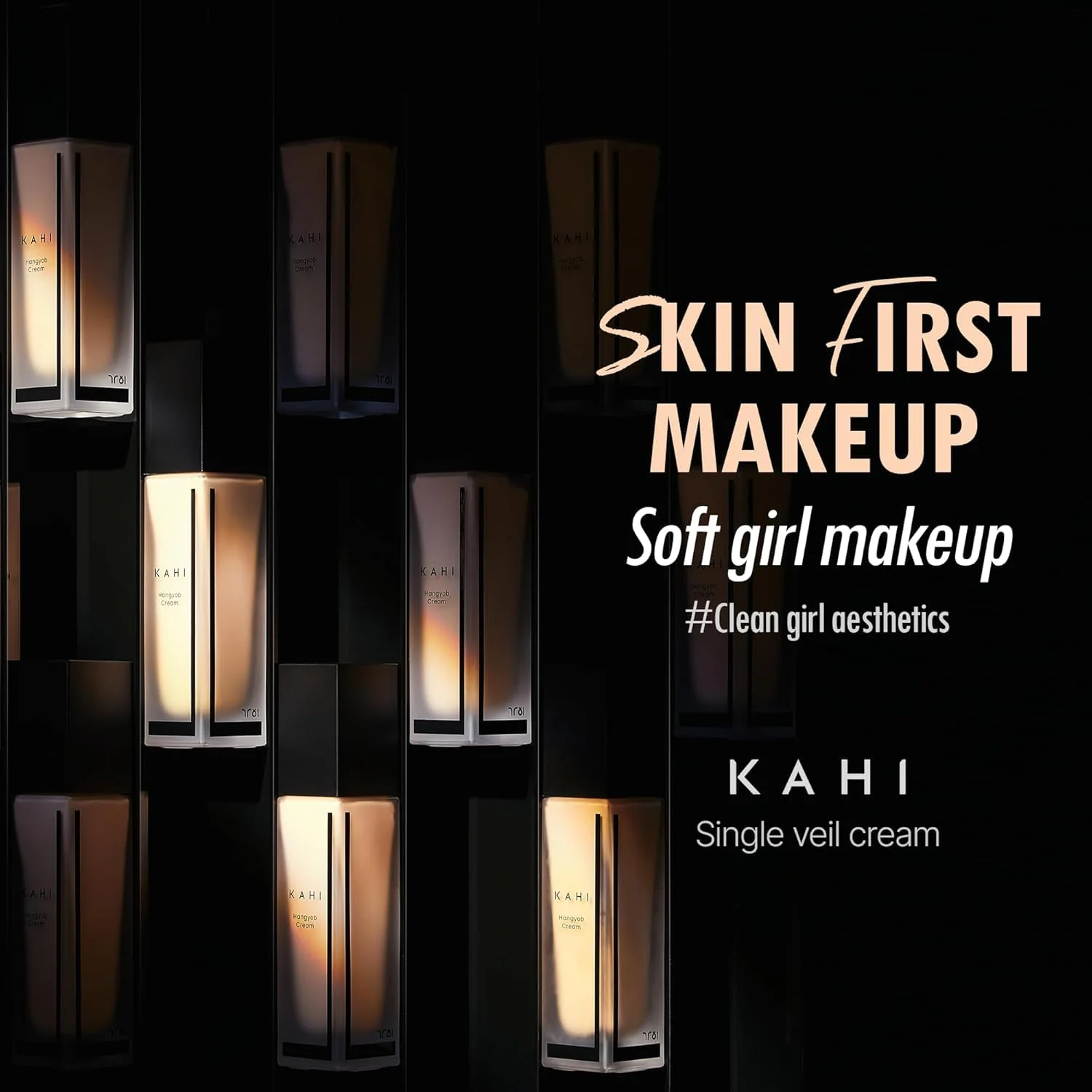 KAHI Single Veil Cream | Hangyob Foundation | Korean Tinted Moisturizer | Hydrating Perfect Cover BB | Korean Skincare Makeup | Collagen Concealer Sun Cream Foundation 1.01 fl oz - Image 3