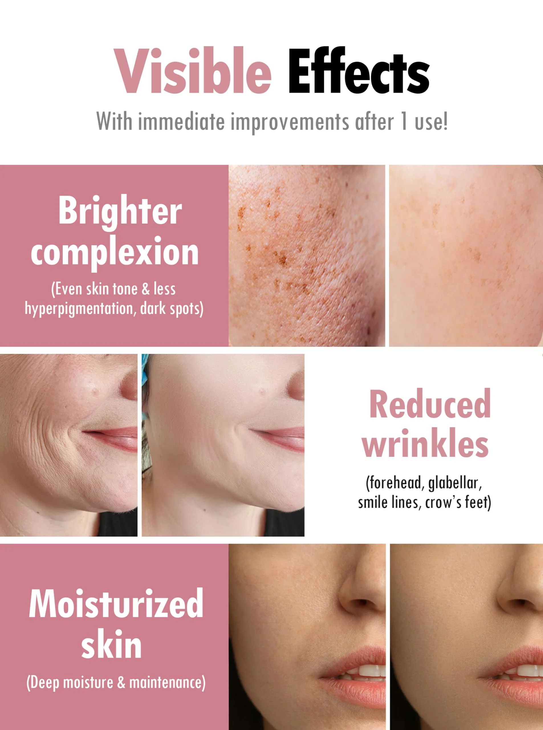 KAHI Wrinkle Bounce Blemish Ampoule | Collagen Serum for Face Dark Spot Corrector | Serum for Glowing Skin Korean Ampoule Facial Oil Face Care 1.69 fl oz - Image 5