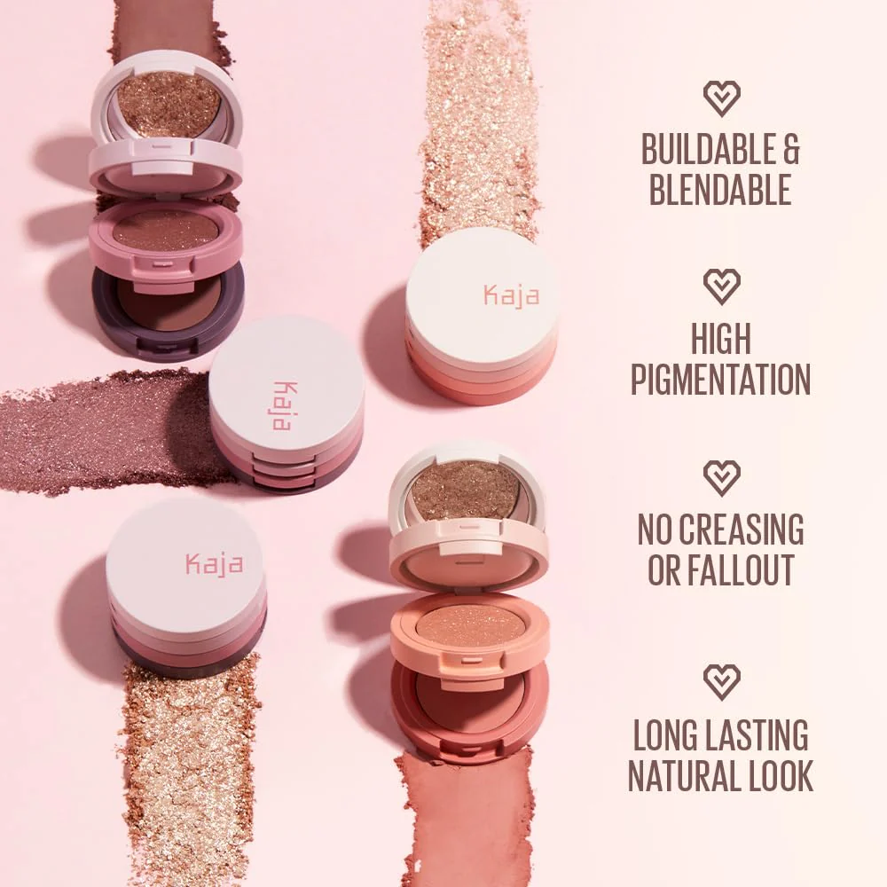 Kaja 3 Colors Eyeshadow - Beauty Bento 08 Chocolate Dahlia | Mosaic Chrome, Shimmer, Matte finish, Cruelty free, K-Beauty Mini Palettes, Easy Finger Blendable, Glitter, High Pigmentation, 0.03 Oz - Image 8
