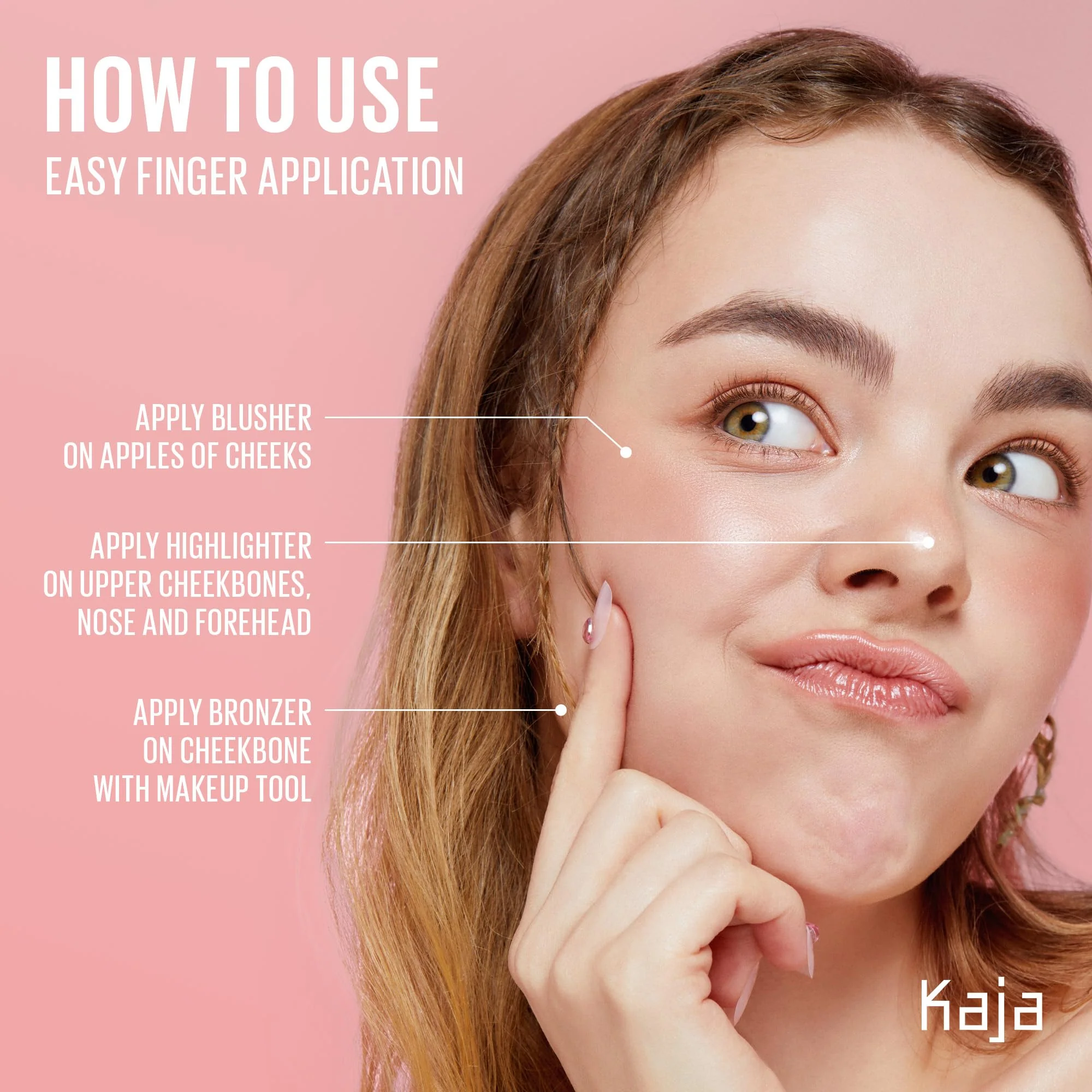 KAJA 3 Colors Palette - Play Bento_Mochamallow | Powder Blusher, Highlighter, Cream Bronzer, Creamy Application, with Mango Seed Butter, Powdery Finish, Easy Finger Application, Lightweight Formula - Image 6