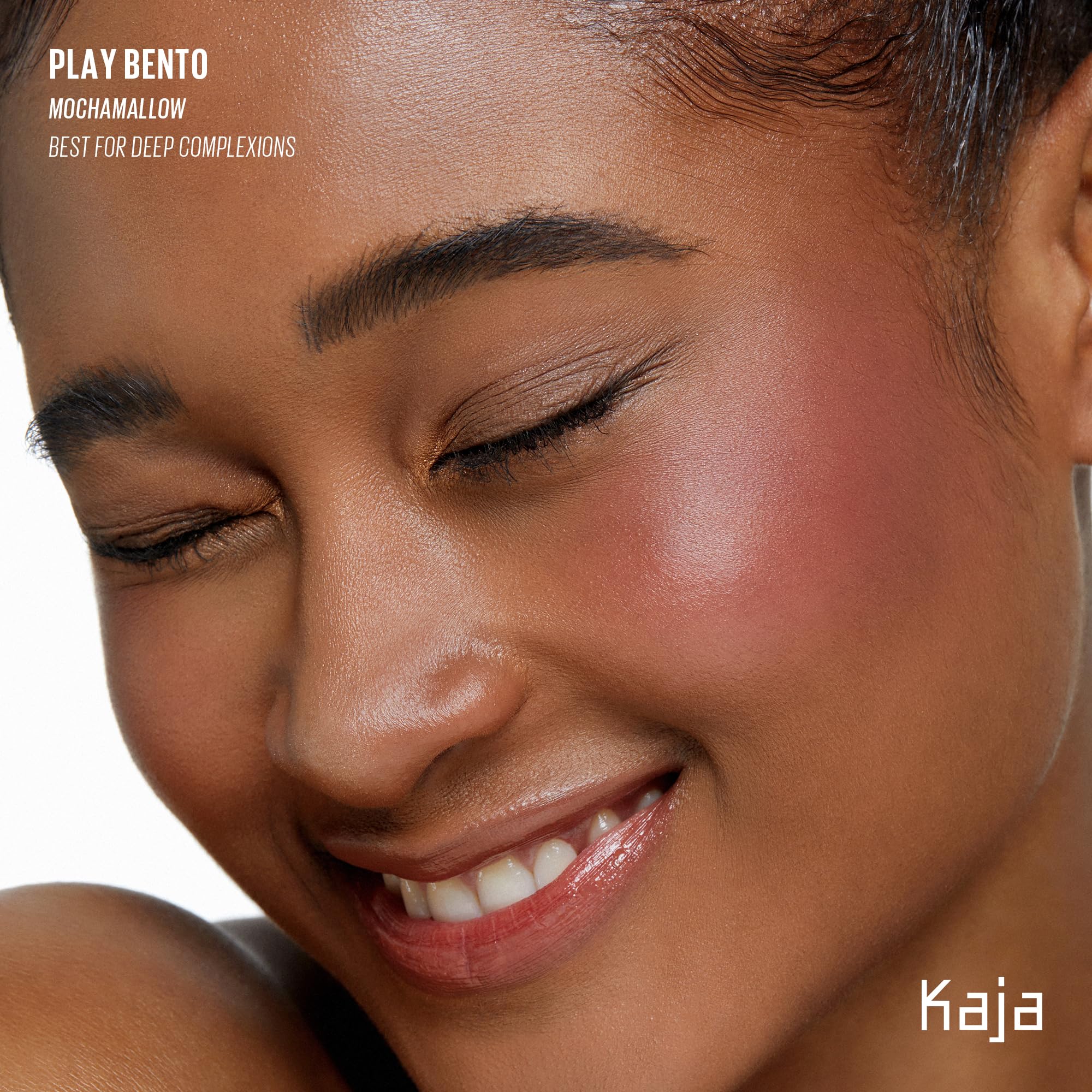 KAJA 3 Colors Palette - Play Bento_Mochamallow | Powder Blusher, Highlighter, Cream Bronzer, Creamy Application, with Mango Seed Butter, Powdery Finish, Easy Finger Application, Lightweight Formula - Image 8