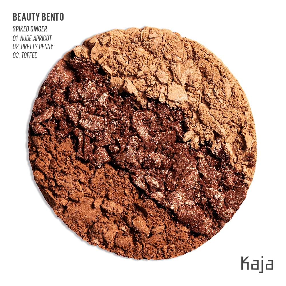 Kaja Beauty Bento Collection - Bouncy Eyeshadow Trio | Warm Honey Tones, Travel Size, 10 Spiked Ginger, 2019 Allure Best of Beauty Award, 0.03 Oz - Image 8