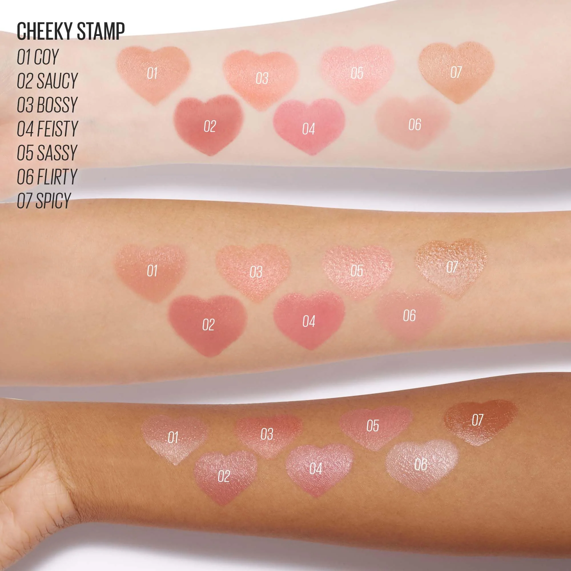 KAJA Blusher - Cheeky Stamp 03 Bossy | Kbeauty, Cute Makeup, Buildable & Blendable Shade with Heart-shaped Applicator, Sunkissed Finish, Travel size, Hygienic, Portable, Korean Makeup, 0.17 Oz - Image 2