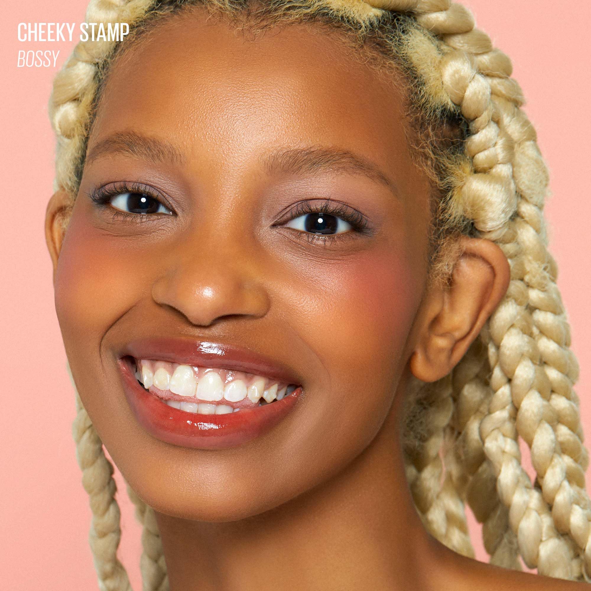 KAJA Blusher - Cheeky Stamp 03 Bossy | Kbeauty, Cute Makeup, Buildable & Blendable Shade with Heart-shaped Applicator, Sunkissed Finish, Travel size, Hygienic, Portable, Korean Makeup, 0.17 Oz - Image 4