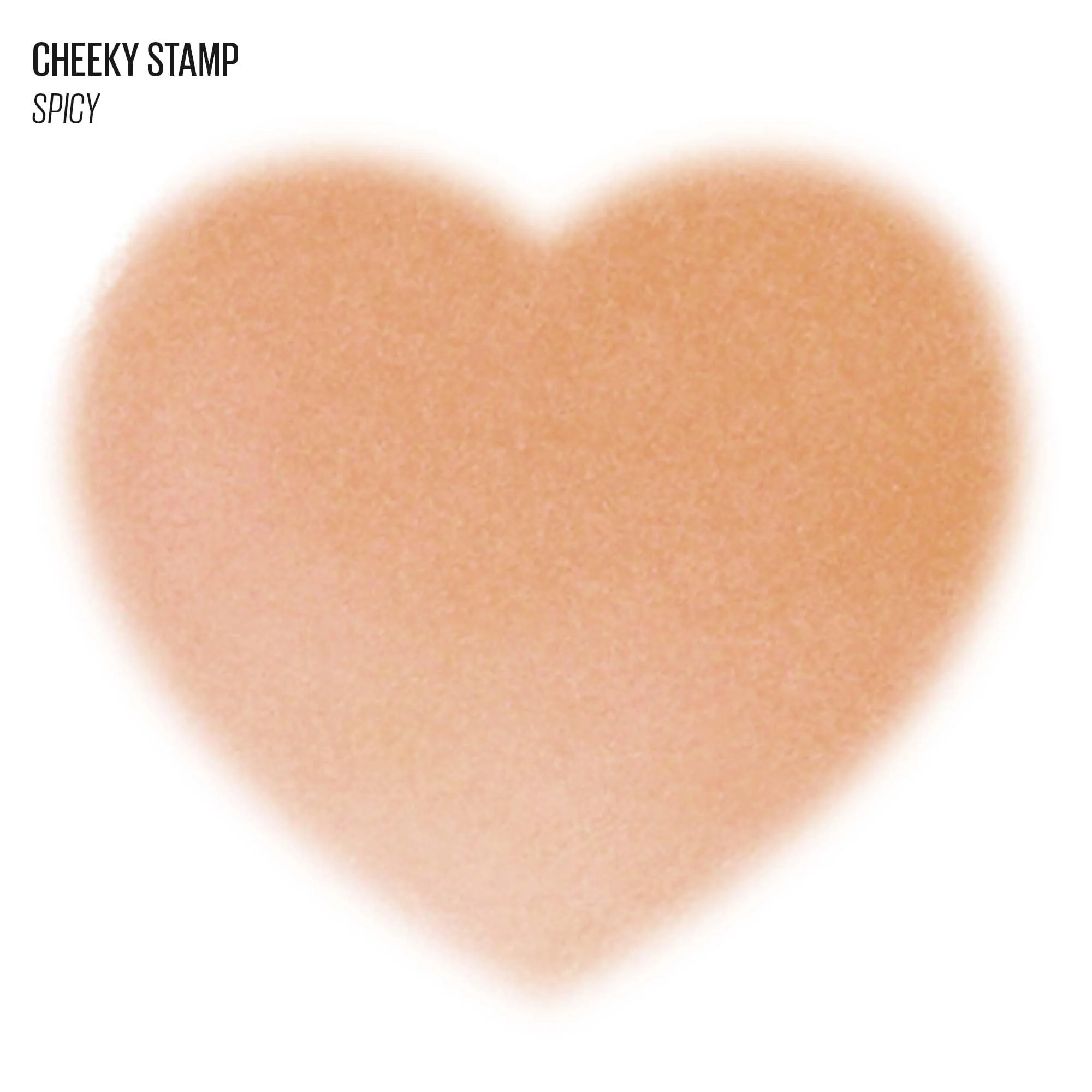 KAJA Blusher - Cheeky Stamp 07 Spicy | Kbeauty, Cute Makeup, Buildable & Blendable Shade with Heart-shaped Applicator, Sunkissed Finish, Travel size, Hygienic, Portable, Korean Makeup, 0.17 Oz - Image 3