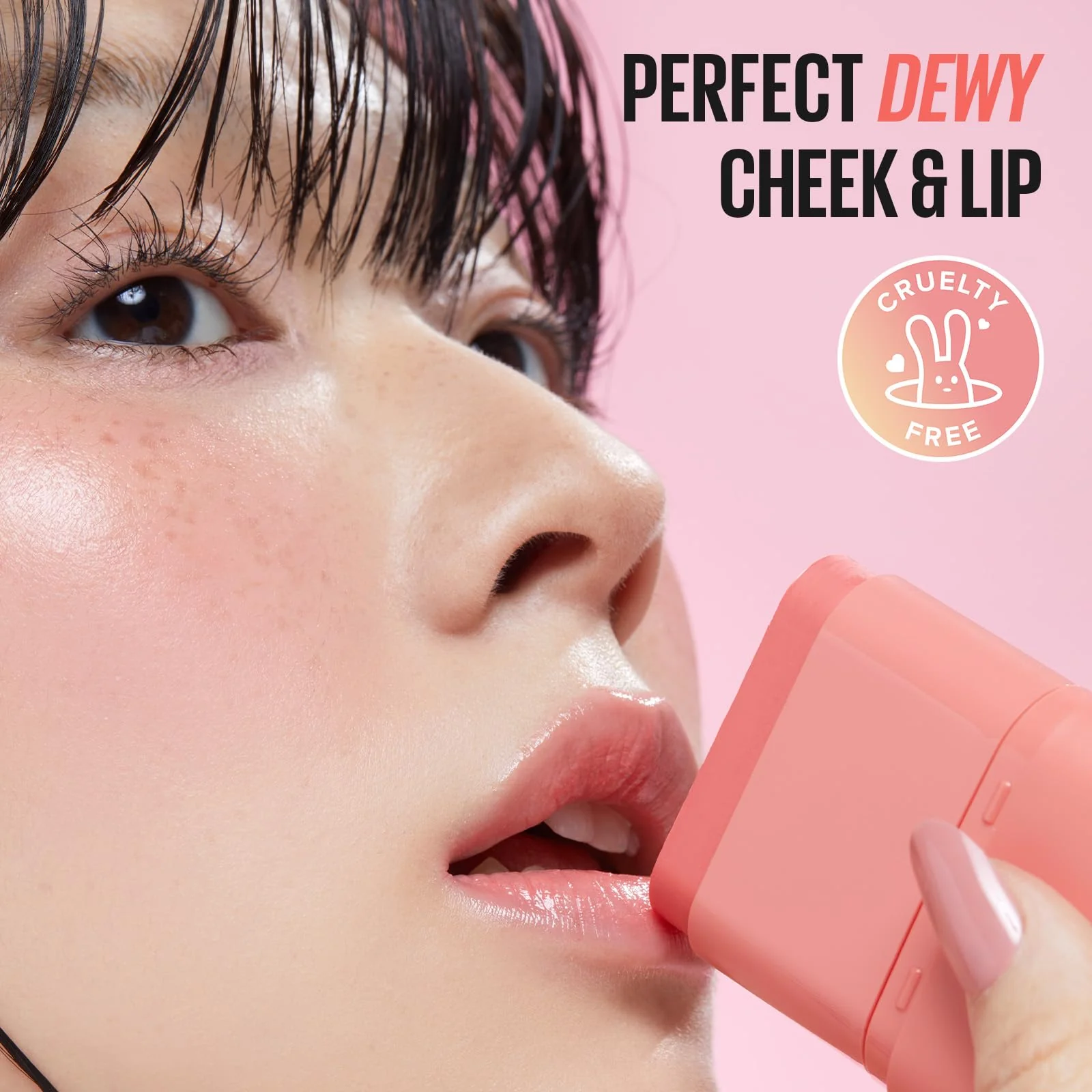 KAJA Cheek & Lip - Dewy Bar 06 Grapefruit Gelato | Creamy Blusher and Balm Multi-Stick, 45% Moisturizing Oil, Apple Extract, Vitamin-Hyaluronic Acid Infused, High Shine, Non-Sticky, Easy Blending, 10g - Image 5