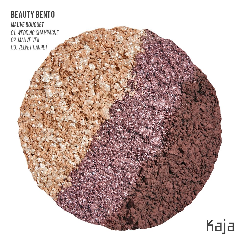Kaja Eye Bento Collection - Bouncy Eyeshadow Trio | 17 Mauve Bouquet | Mauve Berry Tone | Vegan, Cruelty free - Image 10