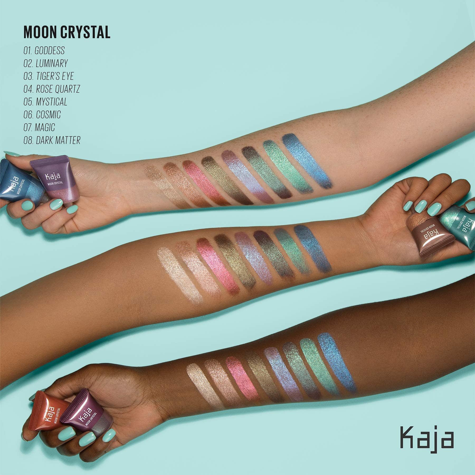 Kaja Eyeshadow - Moon Crystal | Sparkling Eye Pigment, Shimmering Royal Blue Finish, Highly Pigmented, Glitter, 08 Dark Matter, 0.29 Oz - Image 5