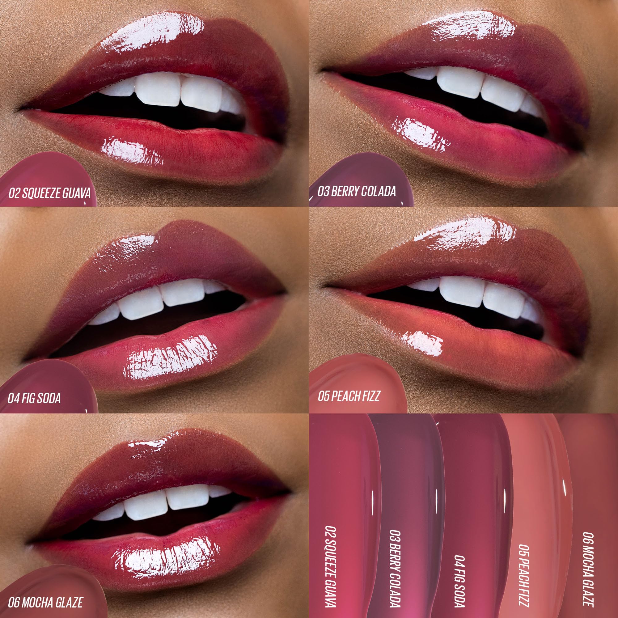 Kaja Lip & Blush Glazed Keychain Stain - Jelly Charm 01 Cherry Spritz | with Triple Berry Complex, Lemon Fruit Extract &Olive Squalane, Hydrating, Long Lasting Tint - Image 6