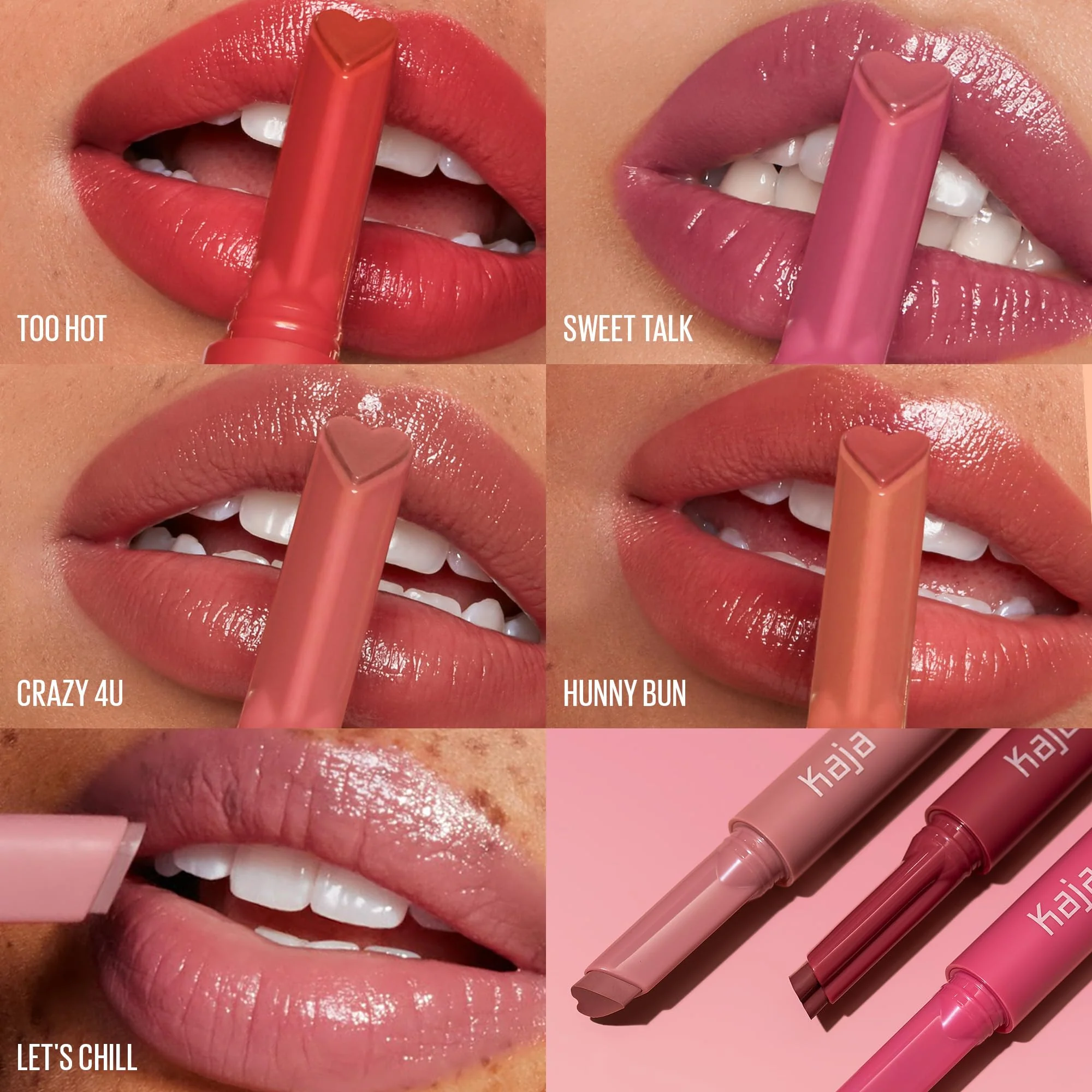 Kaja Lip Gloss - Heart Melter | High-shine, Glossy Finish, Flirty Cherry Red, Moisturize, 01 Too Hot, 0.04 Oz - Image 3