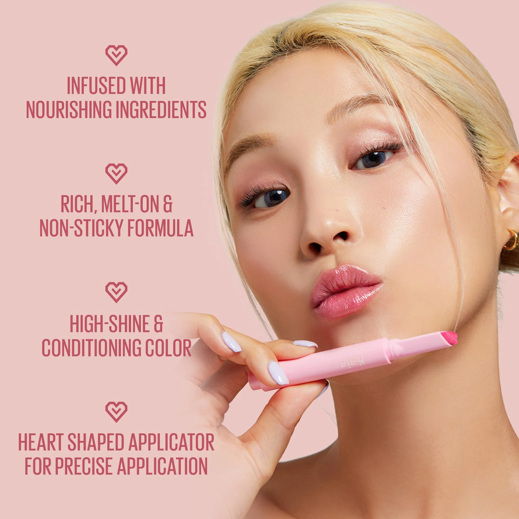 Kaja Lip Gloss - Heart Melter | High-shine, Glossy Finish, Playful Bubblegum Pink, Moisturize, 02 Sweet Talk, 0.04 Oz - Image 6
