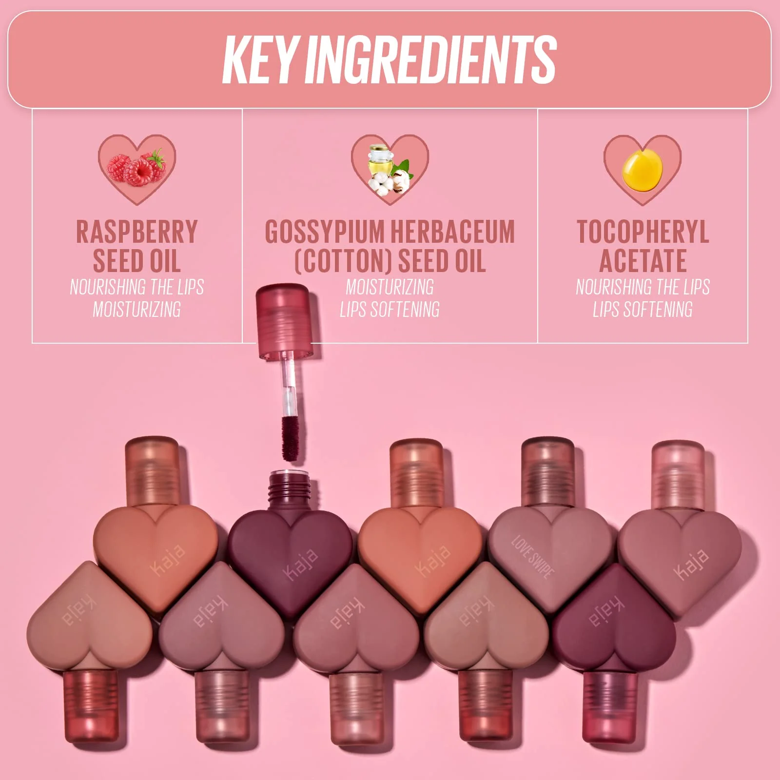 Kaja Lip Mousse - Love Swipe 04 Swipe Right | with Raspberry Seed Oil and Vitamin E, Buildable, Blendable, Moisturizing, Velvet Finish, Weightless Texture, Deep Shades, 0.22 Oz - Image 6