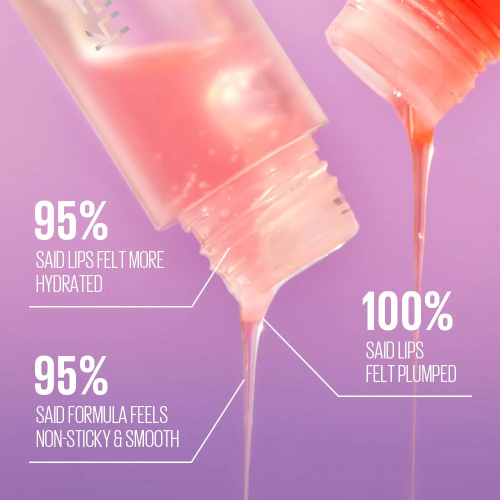 Kaja Lip Plumping - Juicy Glass 08 Cherry Cola | Hydrating, Feel Plumped and Lightweight with Vitamin Tree Fruit Oil, Vegan, Cruelty-Free, Clear Tint Stain Shine Gloss Plumper, Long Lasting - Image 8