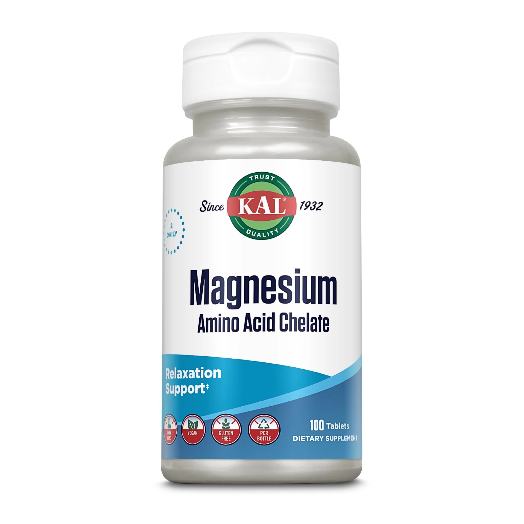 Kal 220 Mg Magnesium Chelated Tablets, 100 Count - Image 4