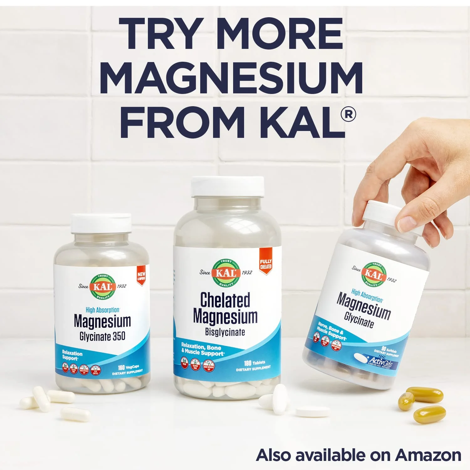 Kal 220 Mg Magnesium Chelated Tablets, 100 Count - Image 7