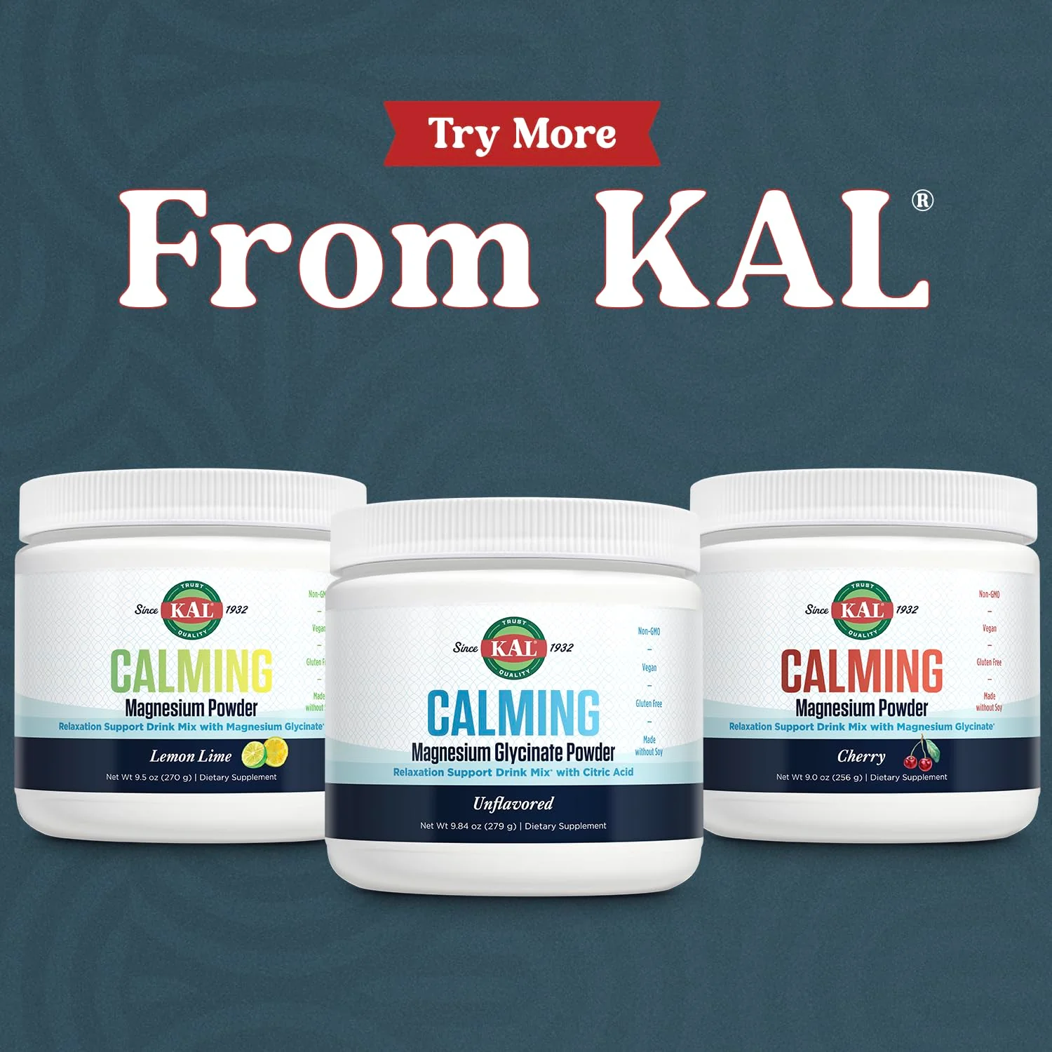 KAL Calming Magnesium Glycinate Powder Plus Citric Acid - Unflavored - Nervous System, Bone and Relaxation Support Drink Mix - No Sugar - 60-Day Guarantee, 40 Servings, 8.5 OZ - Image 2