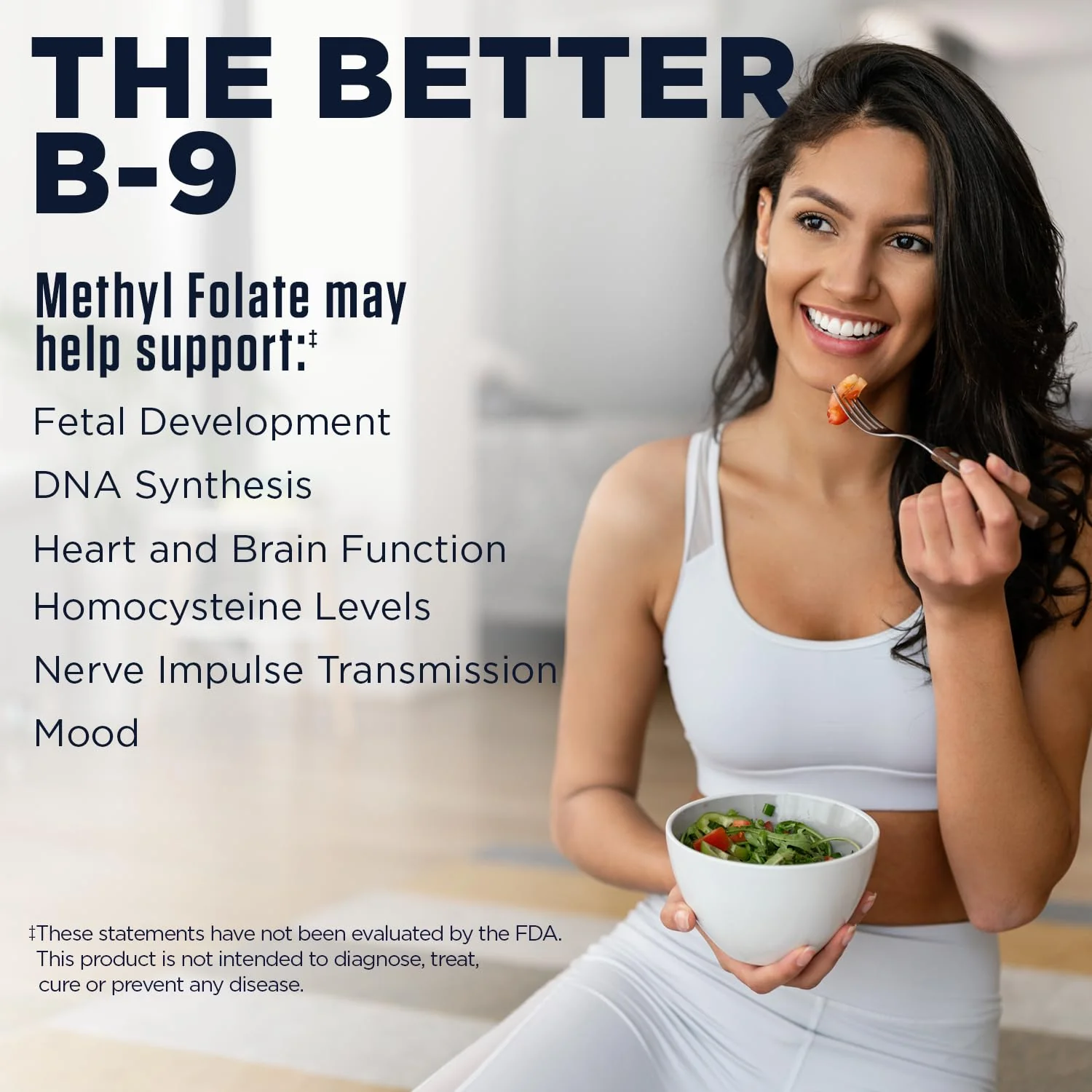 KAL Methyl Folate 400 mcg DFE, 5-MTHF Active Form Vitamin B9, Folic Acid Supplement, Heart Health, Prenatal, Mood and Brain Support, Fast Dissolving ActivTab, 60-Day Guarantee, 90 Servings, 90 Tablets - Image 4