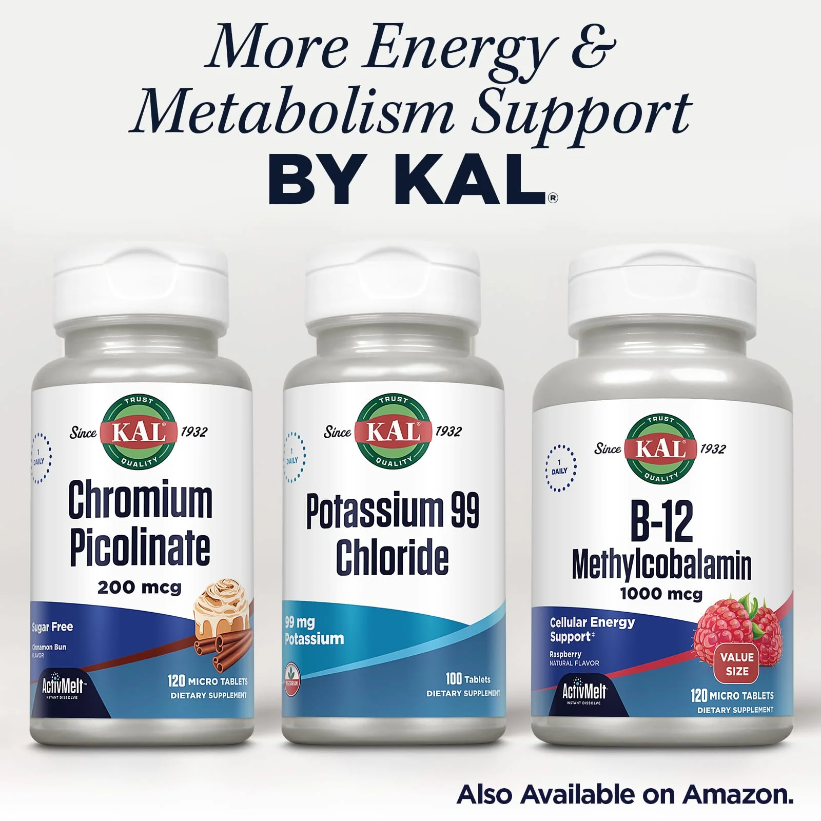 KAL Potassium 99 Chloride - 99 mg Potassium Chloride Supplement Pills, Electrolytes Tablets for Overall Health for Women and Men - 100 Tablets - Image 6