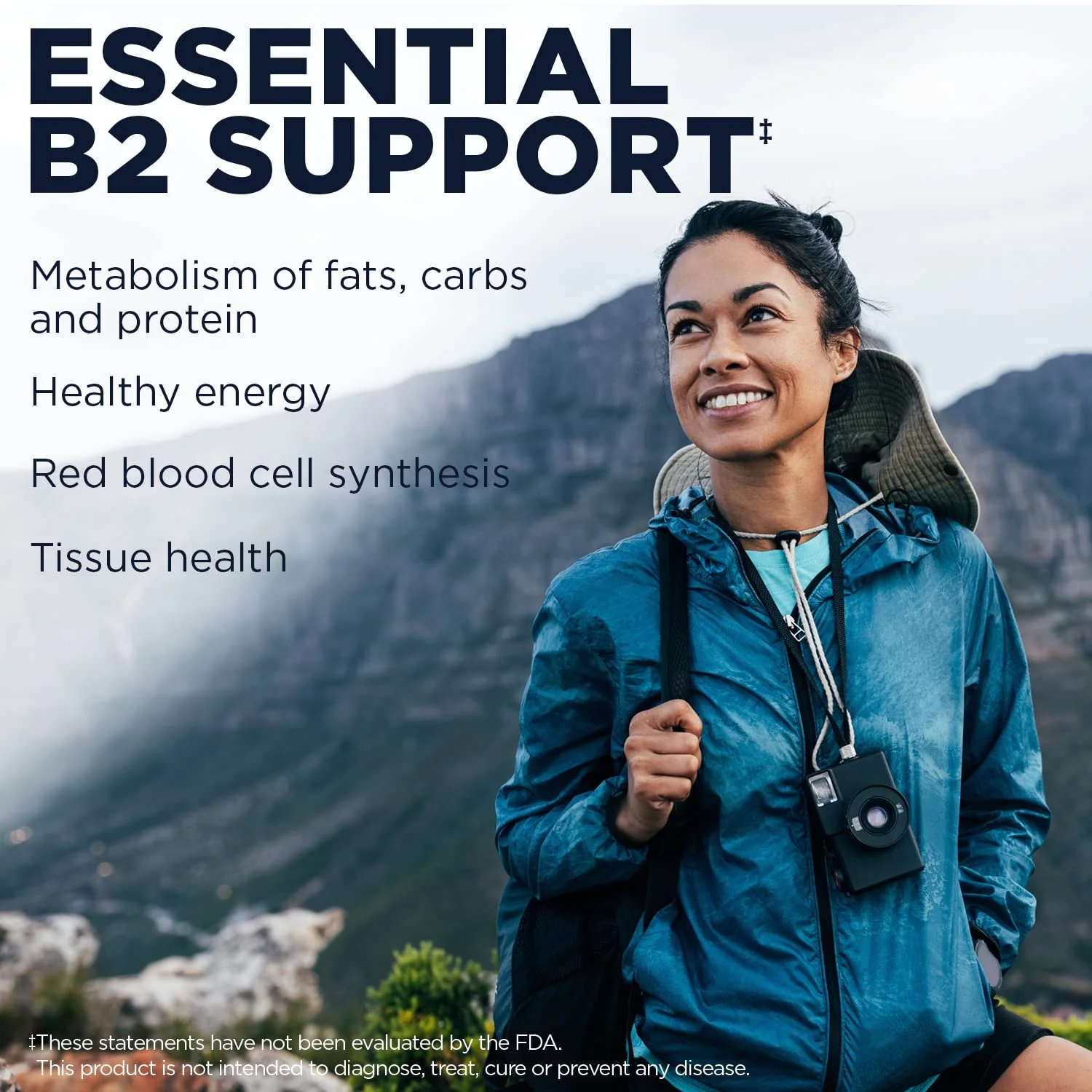 KAL Vitamin B2 100mg, Riboflavin B2, Healthy Energy and Metabolism Supplement, Red Blood Cell Synthesis Support, Enhanced Absorption ActivTabs, Vegan, 60-Day Guarantee, 60 Servings, 60 Tablets - Image 3