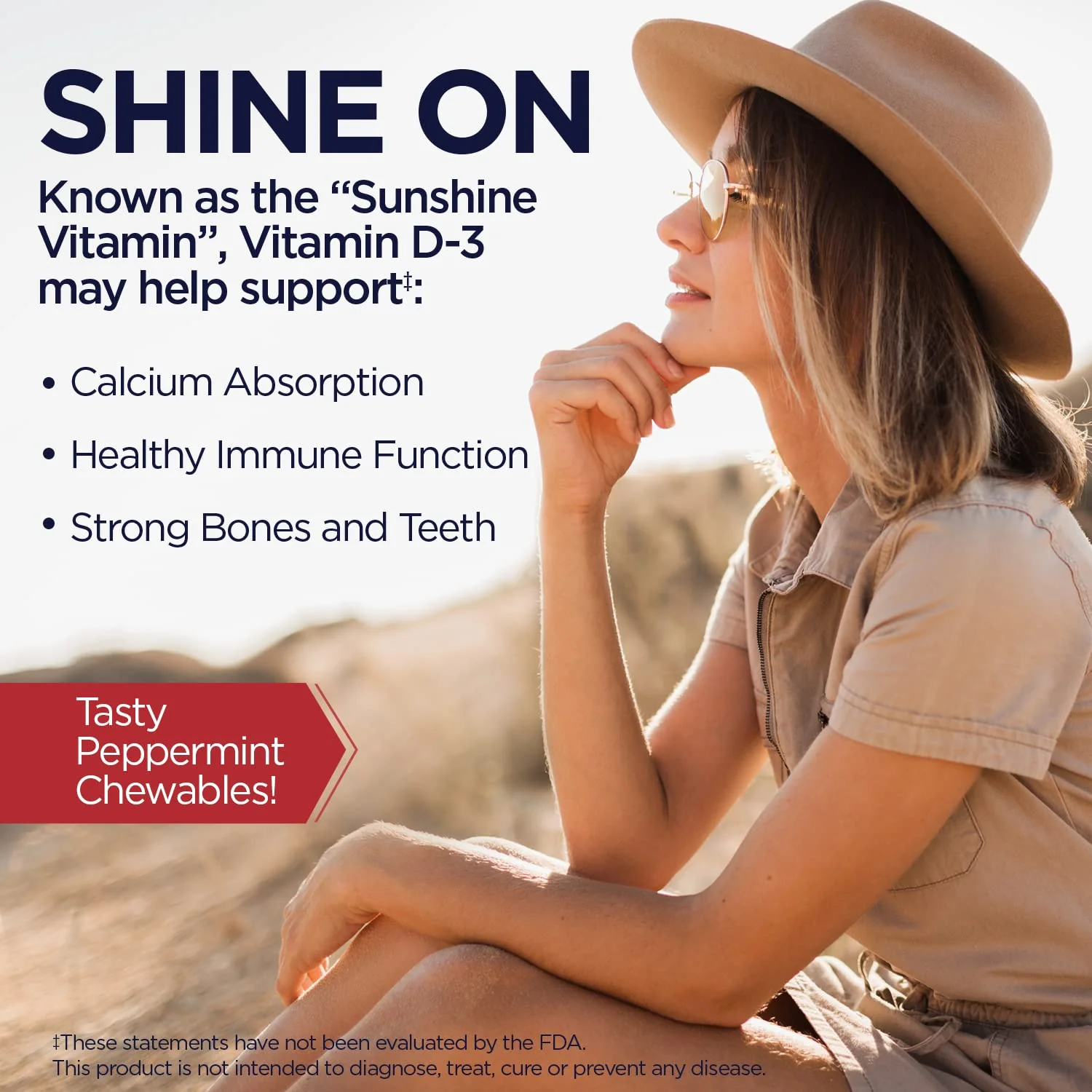 KAL Vitamin D-3 1000 IU Chewable | Peppermint Flavor | Healthy Immune Function & Bone Support | 200 Chews, 200 Serv - Image 4