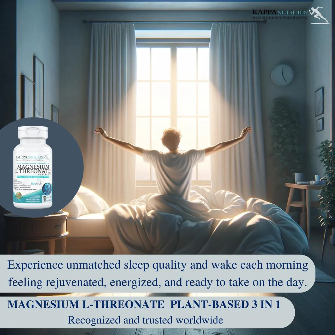 Kappa Nutrition Powered by Magbrain™ Magnesium L-Threonate Plant-Based, 150 Vegan Capsules, 420mg Elemental Magnesium (3 Capsules) from 2,253mg, Brain, Sleep & Muscle Support. - Image 5