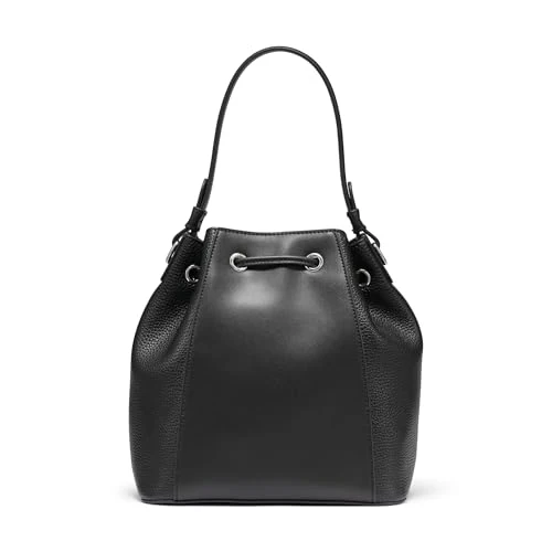 KARL LAGERFELD Paris Women's Handbags Bucket, Black/Silver, One Size - Image 4