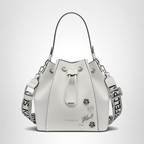 KARL LAGERFELD Paris Women's Handbags Bucket, White, One Size - Image 2